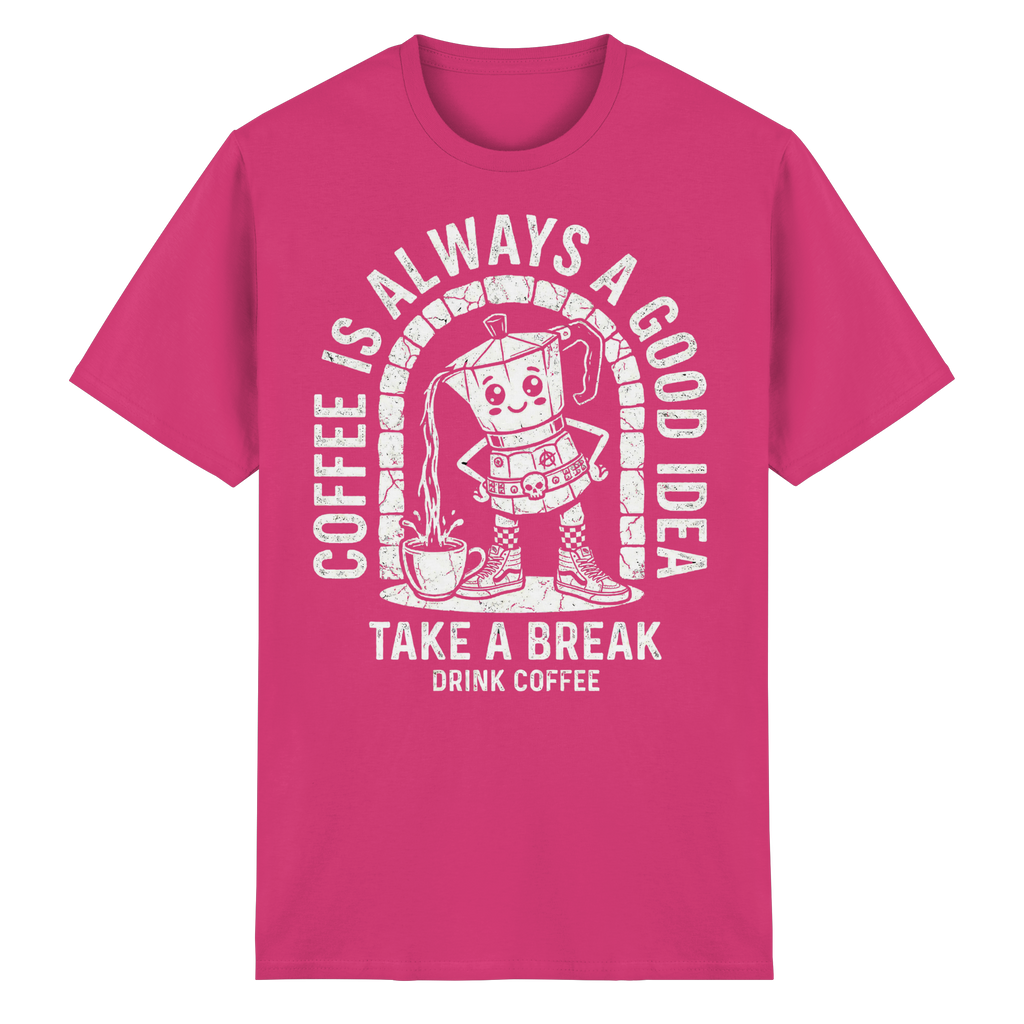 PUNK BREW – Coffee Is Always A Good Idea - Heavy Cotton T-Shirt
