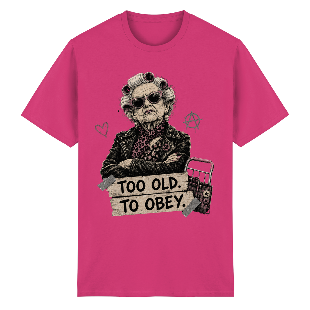 TOO OLD TO OBEY - Heavy Cotton T-Shirt