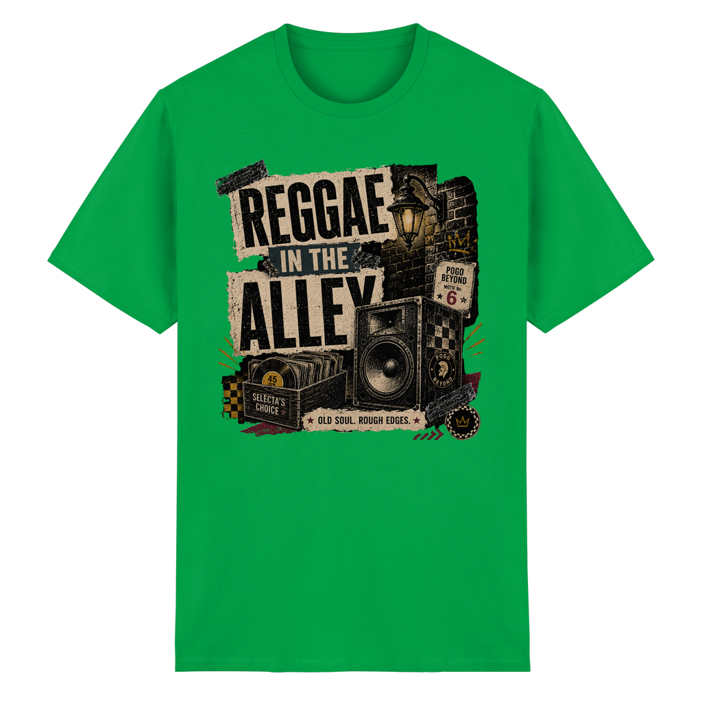 REGGAE IN THE ALLEY - Heavy Cotton T-Shirt