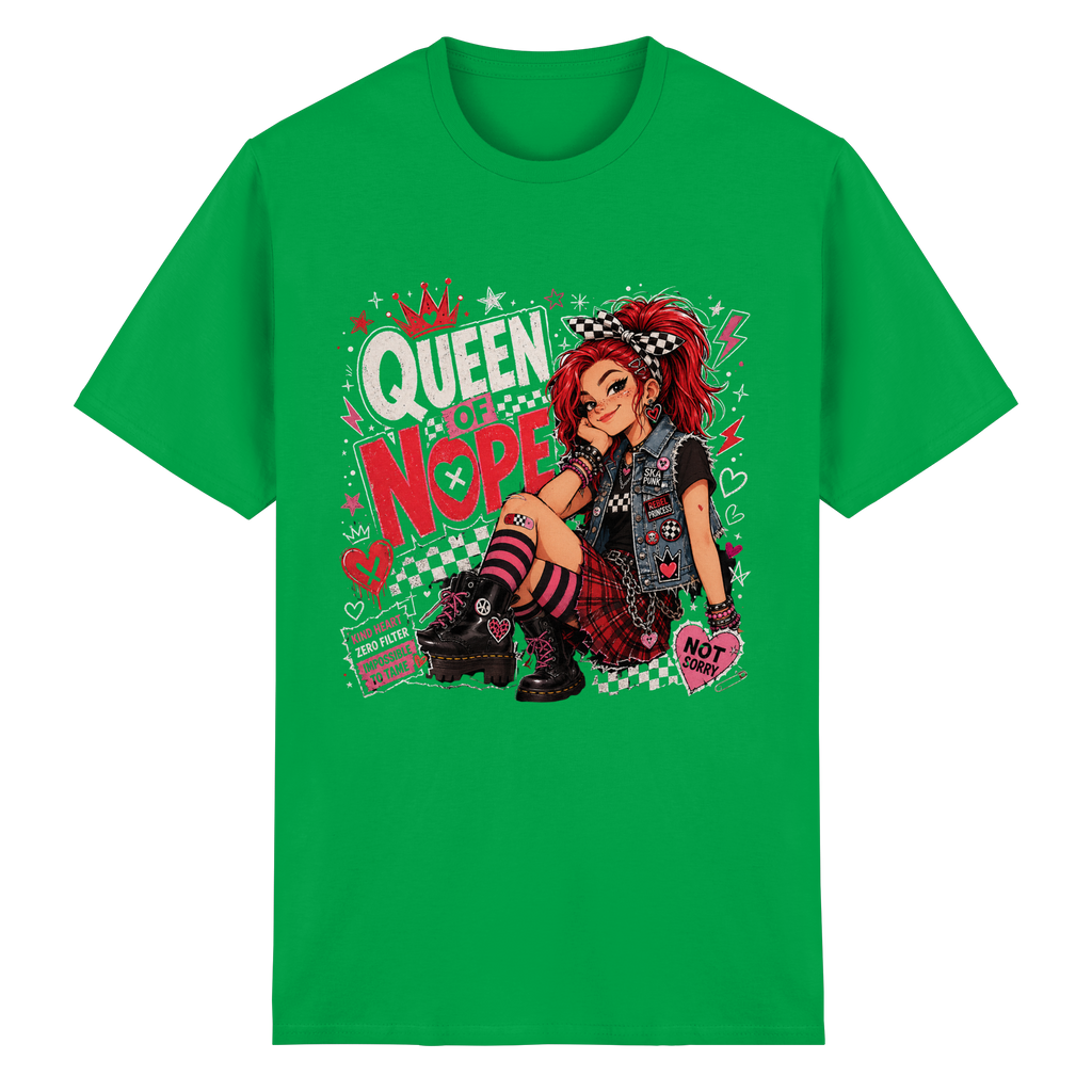 QUEEN OF NOPE - Heavy Cotton T-Shirt