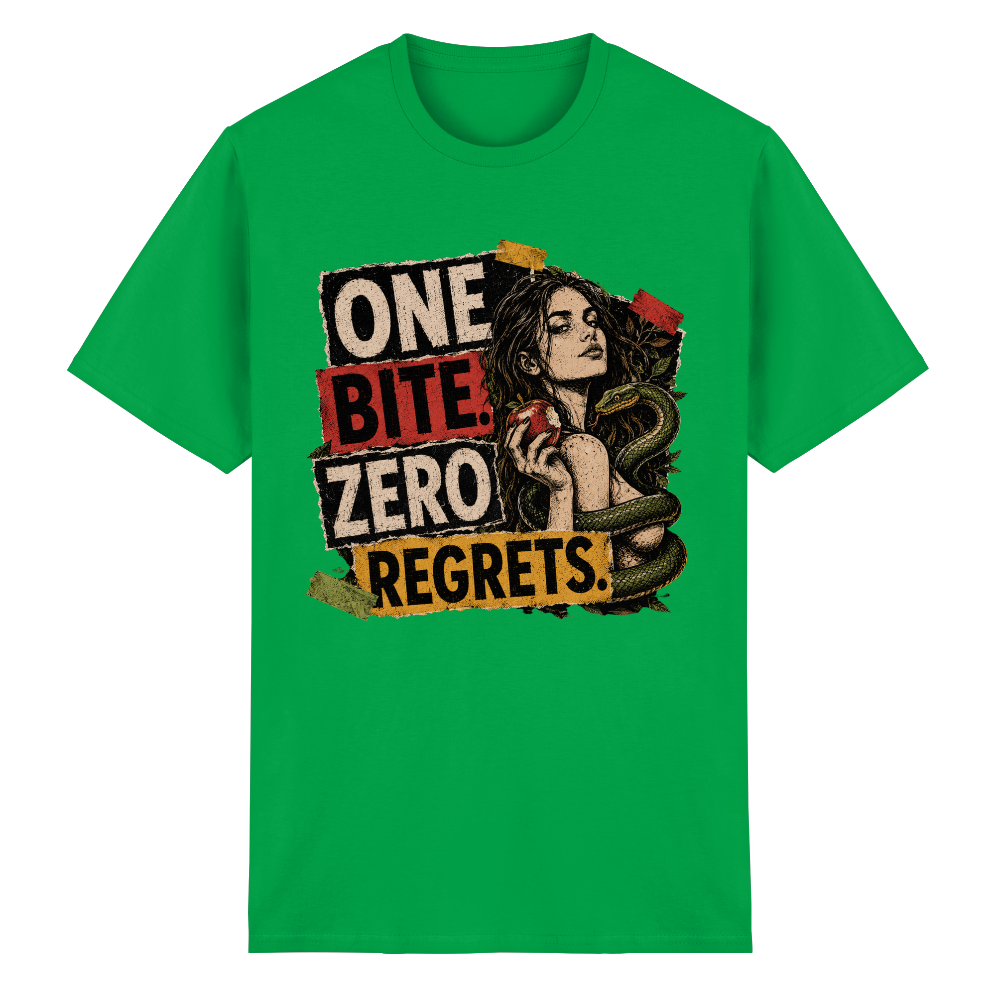 ONE BITE. ZERO REGRETS. - Heavy Cotton T-Shirt