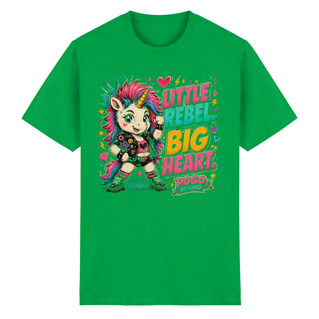 LITTLE REBEL BIG HEART - Heavy Cotton T-Shirt