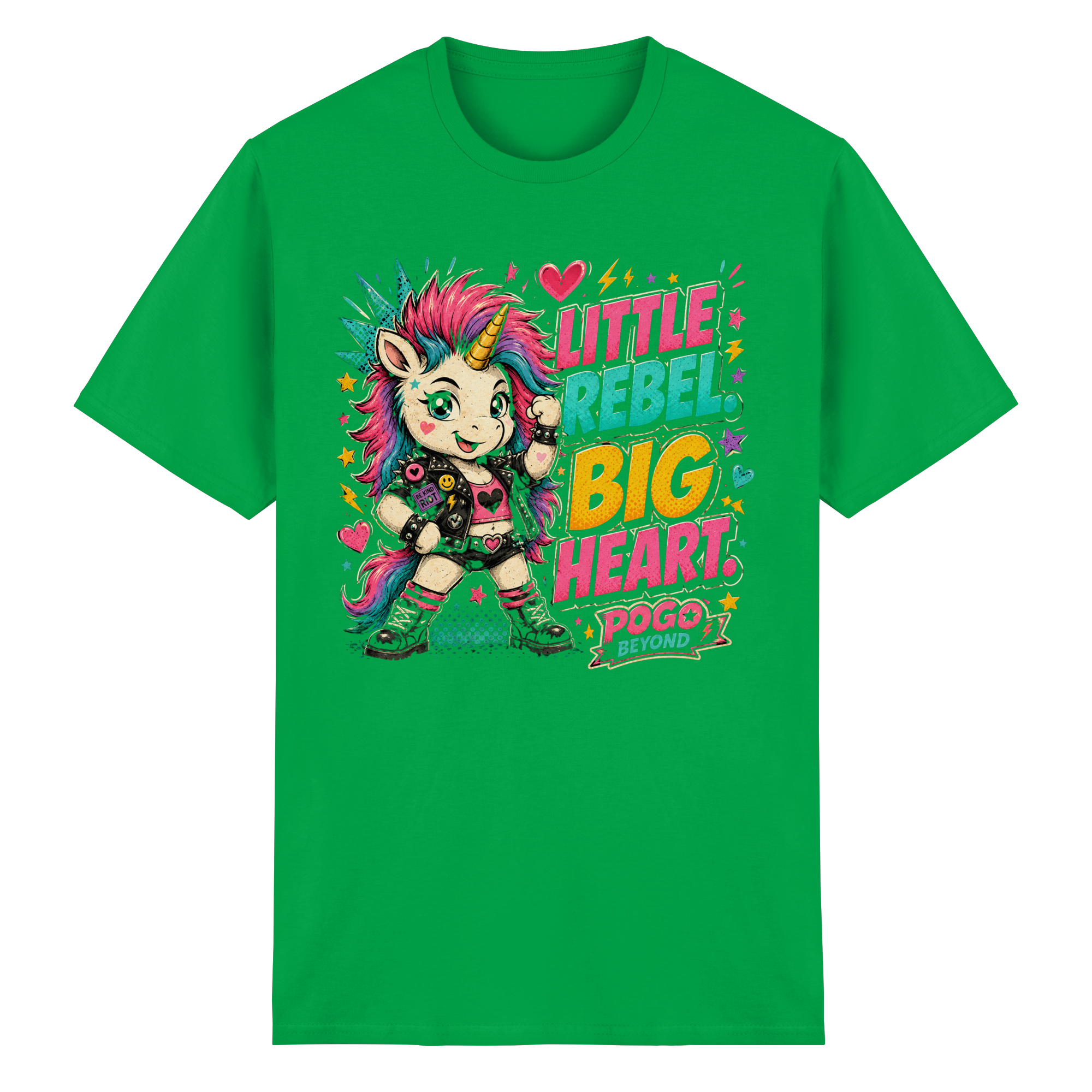 LITTLE REBEL BIG HEART - Heavy Cotton T-Shirt