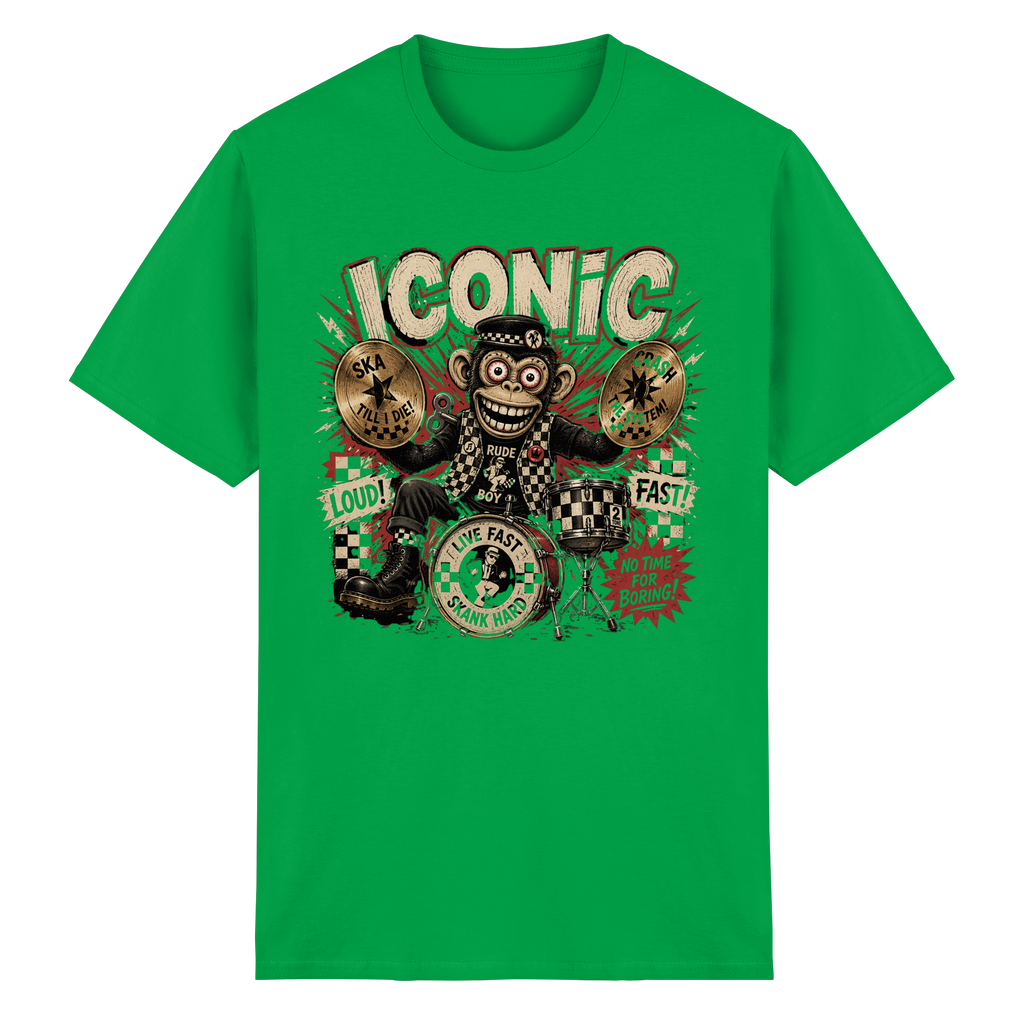 RUDE BOY MONKEY - Heavy Cotton T-Shirt