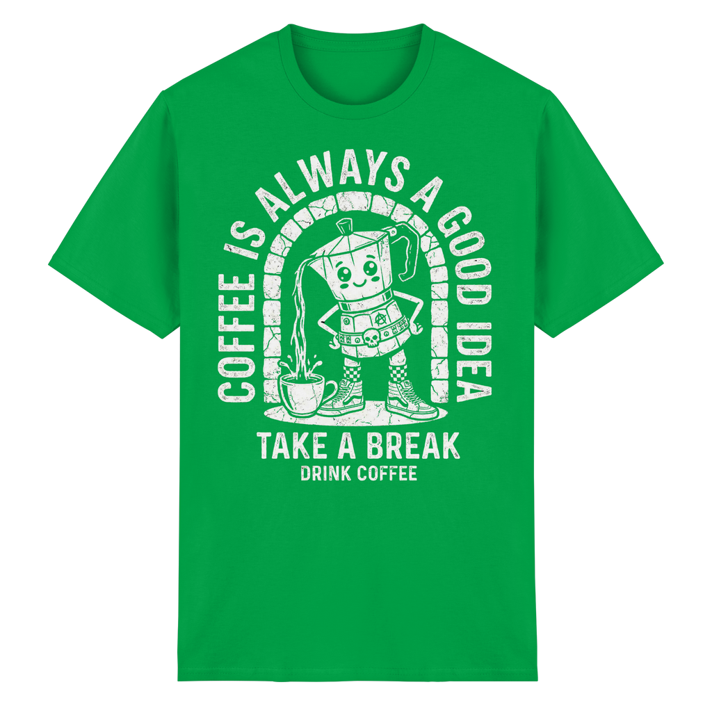 PUNK BREW – Coffee Is Always A Good Idea - Heavy Cotton T-Shirt