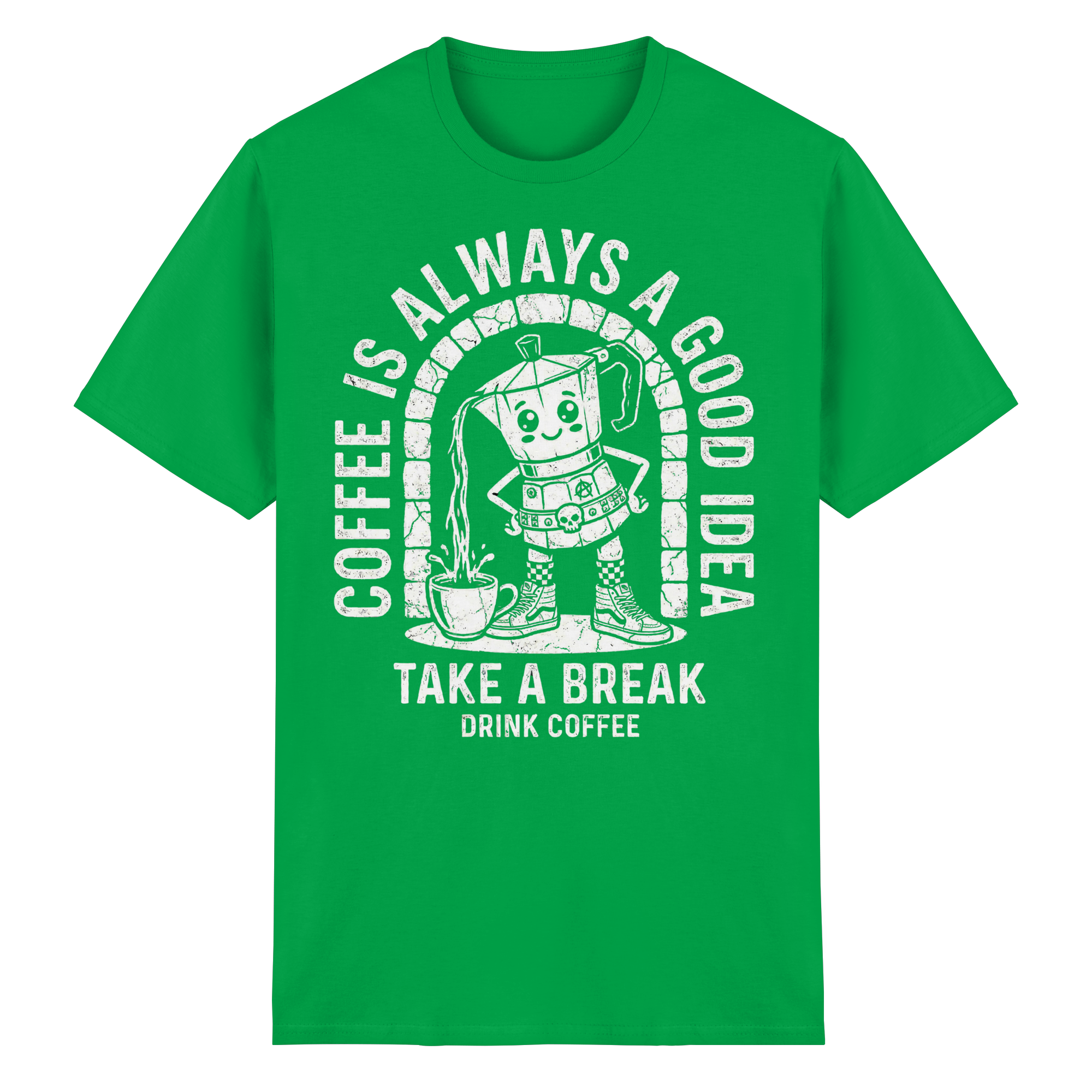 PUNK BREW – Coffee Is Always A Good Idea - Heavy Cotton T-Shirt