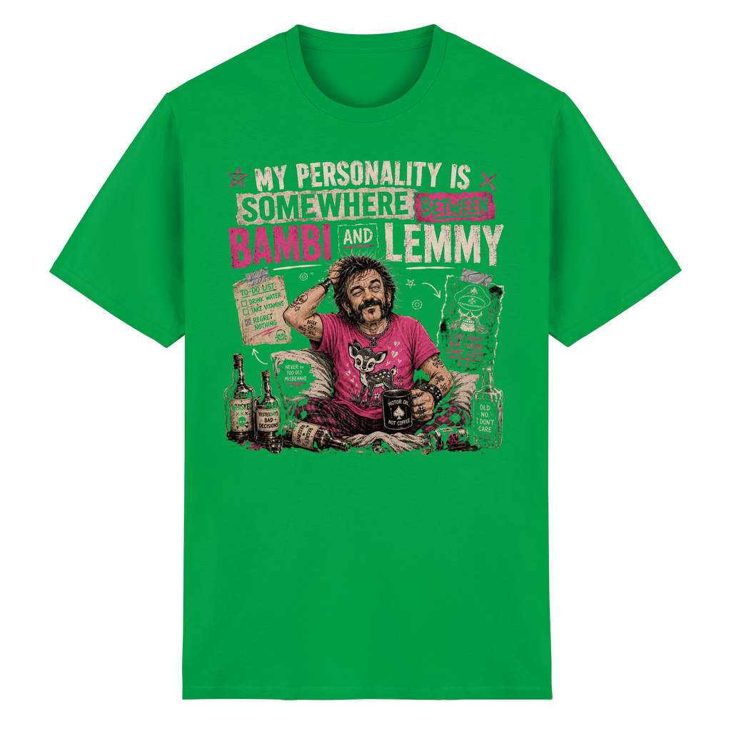 BETWEEN BAMBI & LEMMY - Heavy Cotton T-Shirt