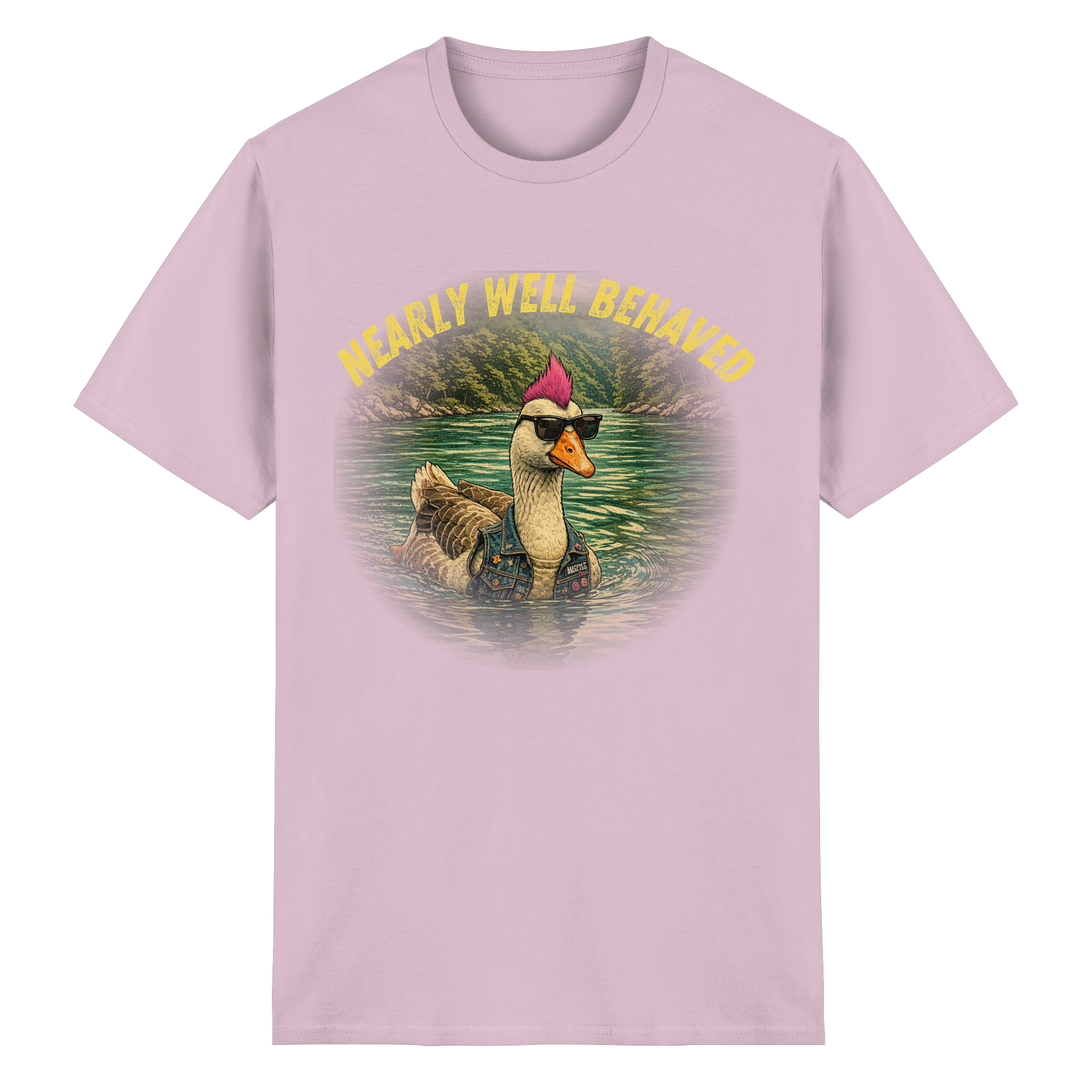 NEARLY BEHAVED - Heavy Cotton T-Shirt