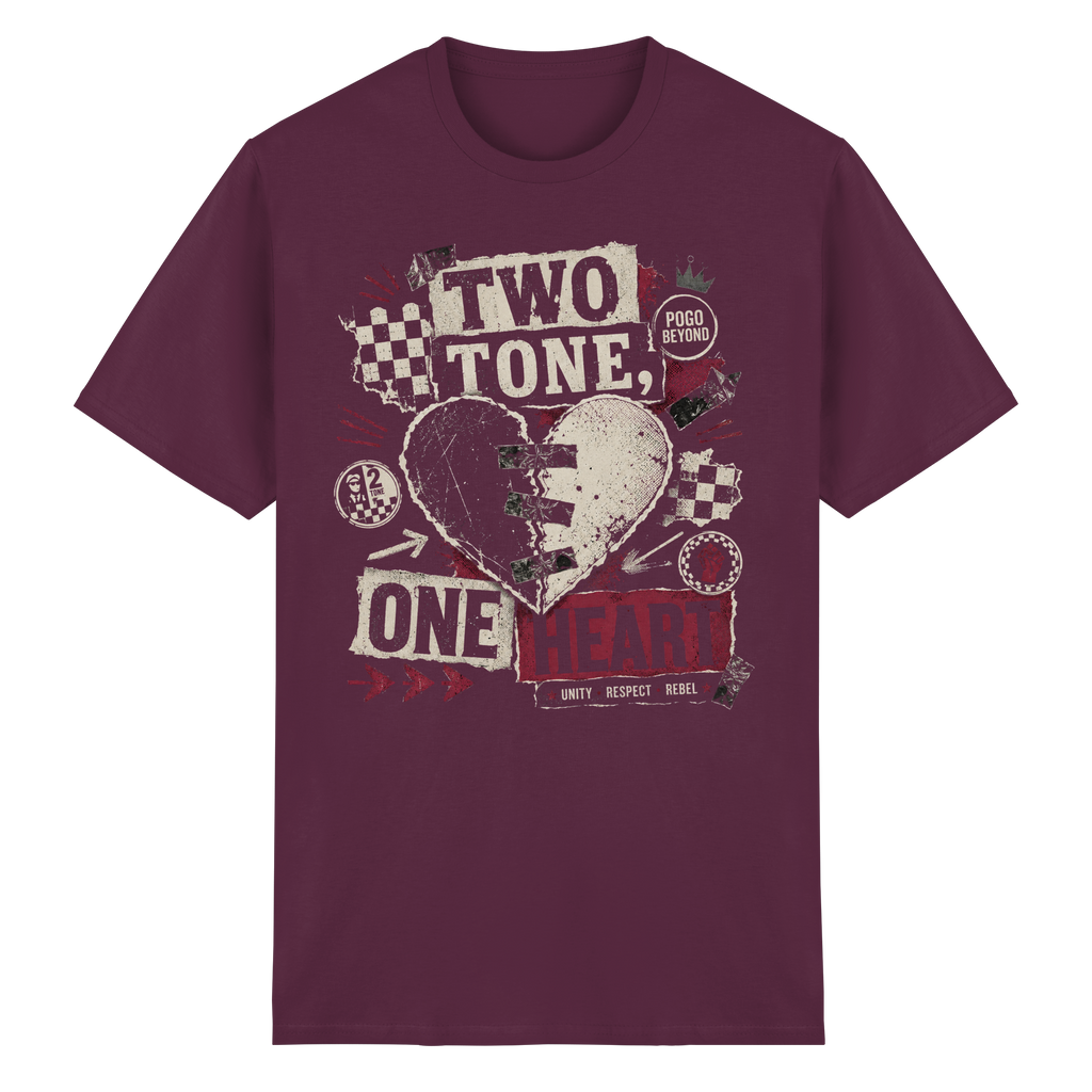 2 TONE, ONE HEART - Heavy Cotton T-Shirt