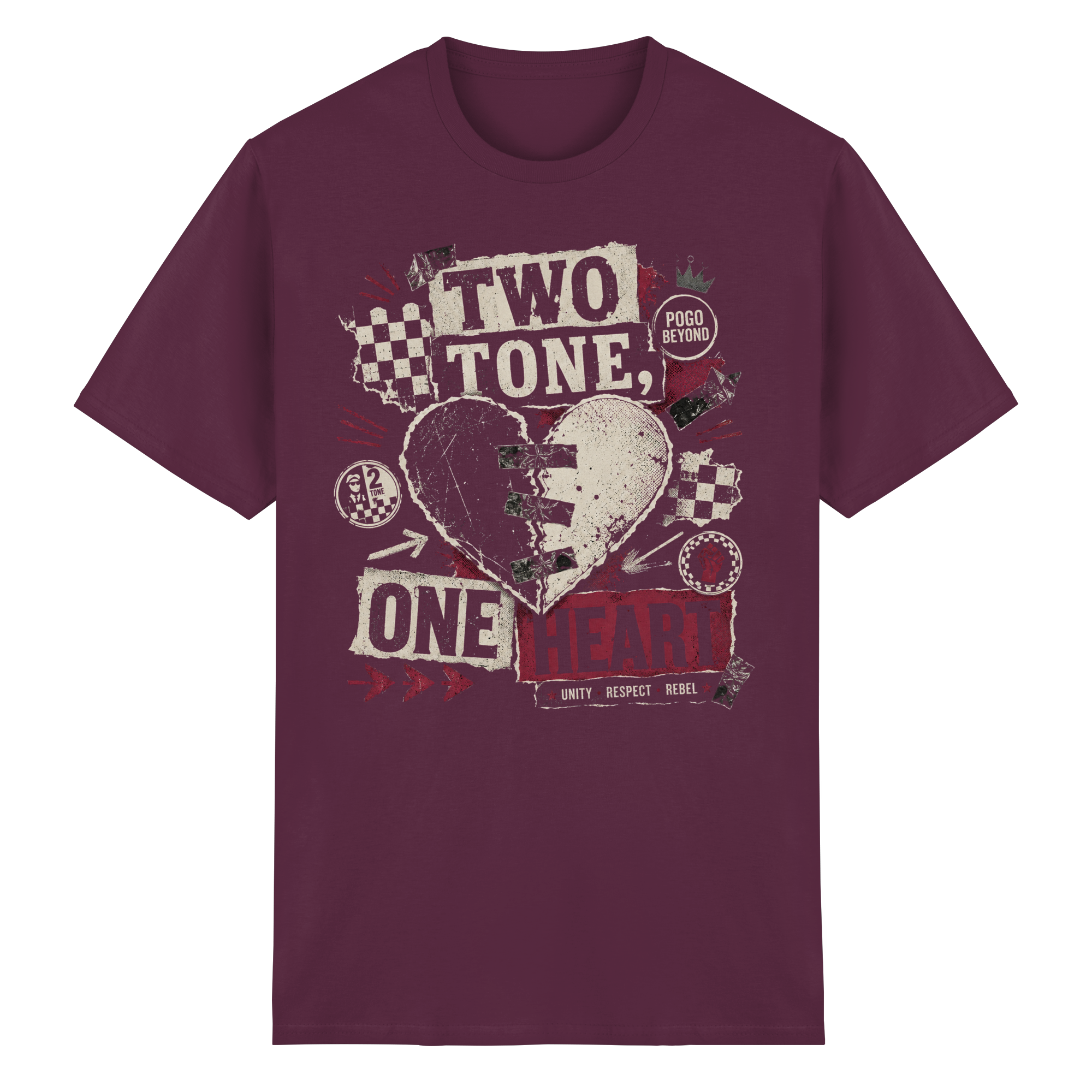2 TONE, ONE HEART - Heavy Cotton T-Shirt