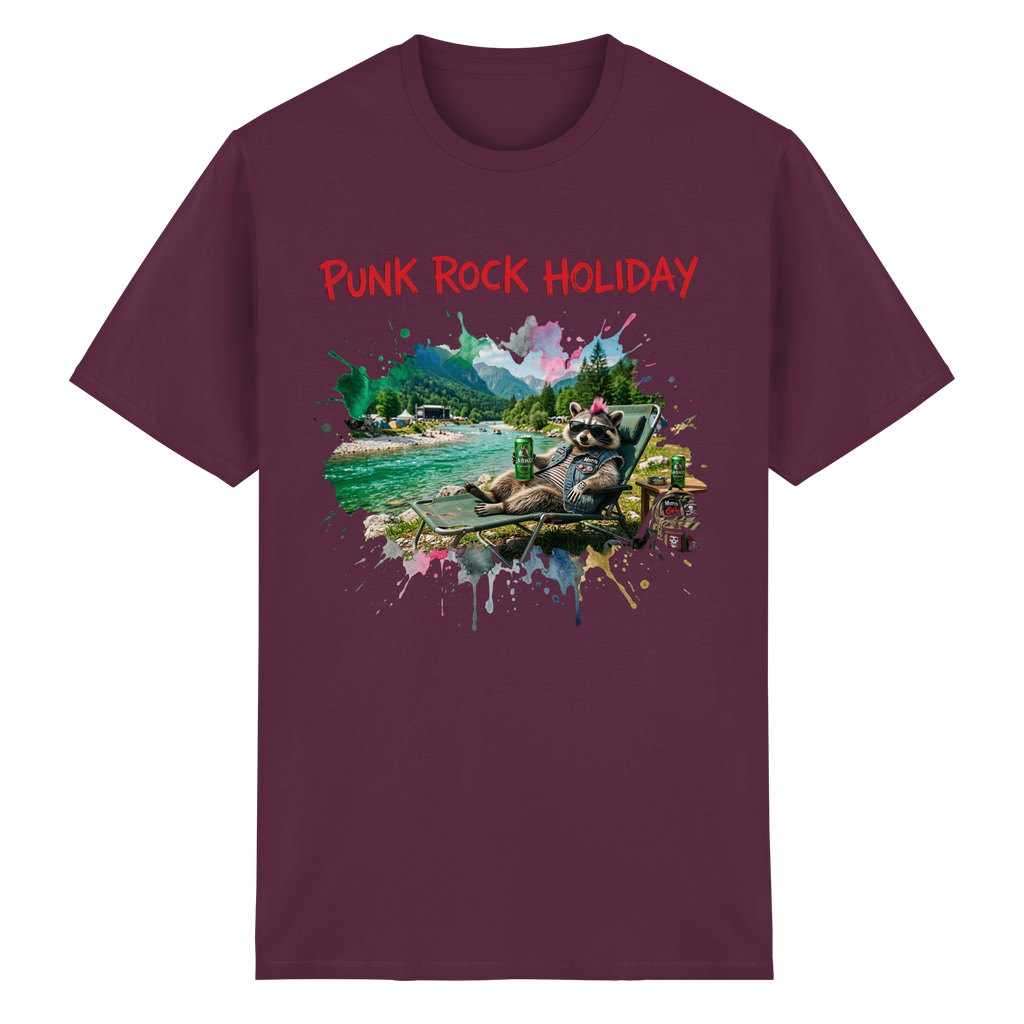 PUNK ROCK HOLIDAY - Lazy Rockoon - Heavy Cotton T-Shirt
