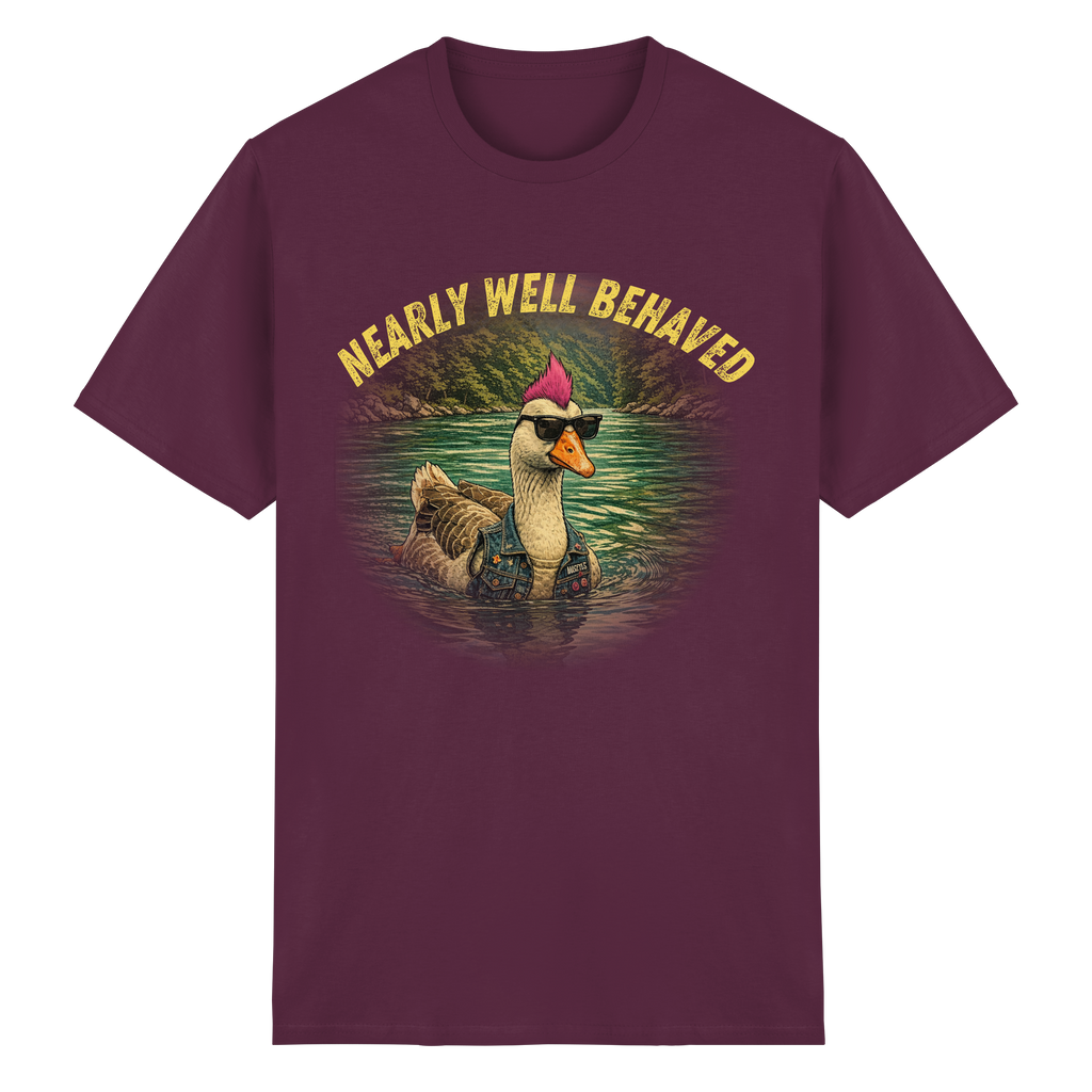 NEARLY BEHAVED - Heavy Cotton T-Shirt