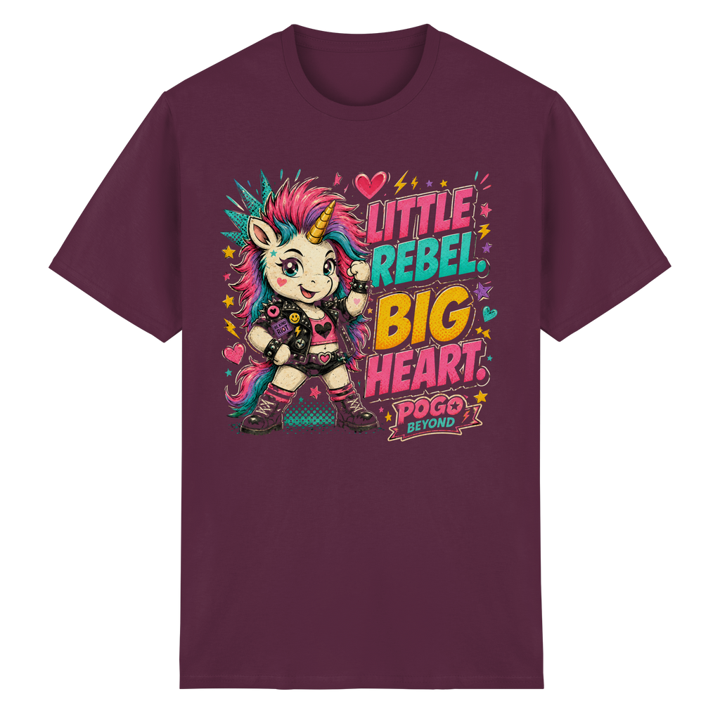 LITTLE REBEL BIG HEART - Heavy Cotton T-Shirt