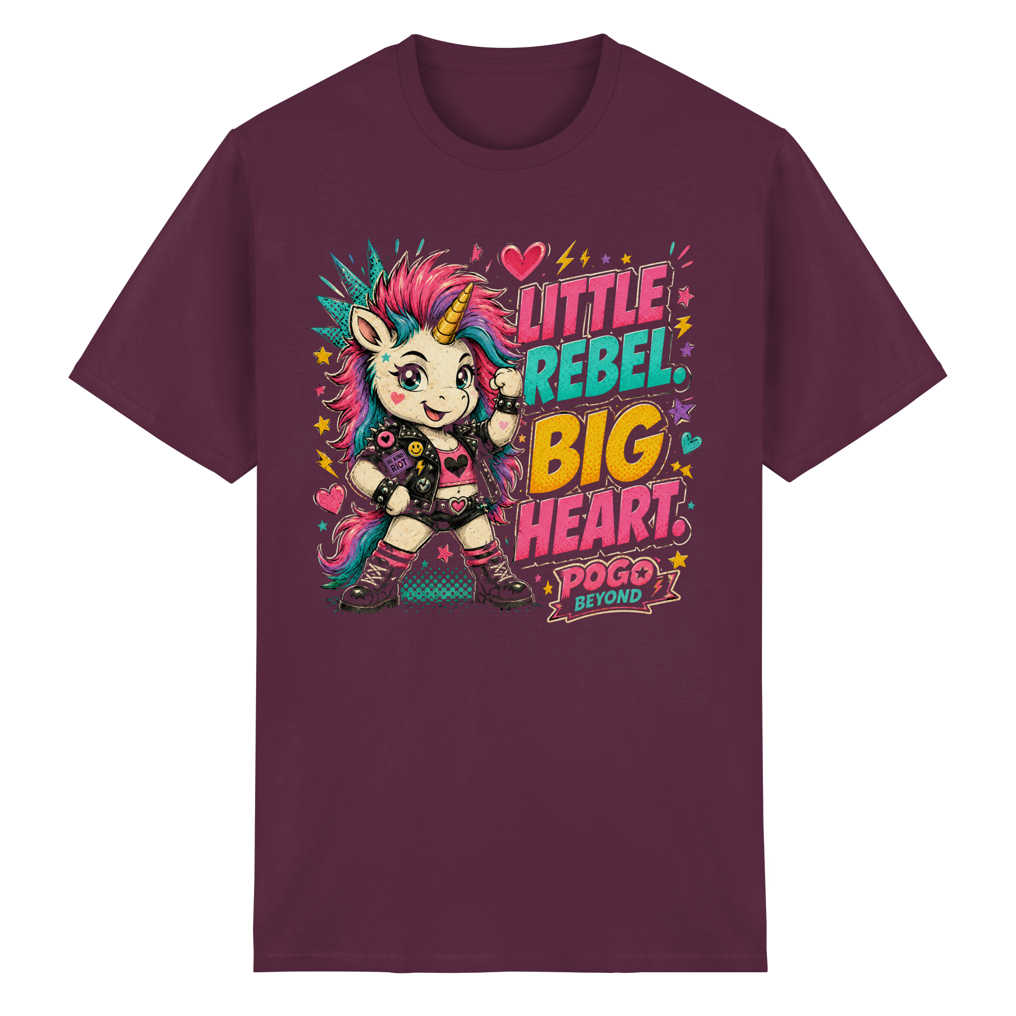 LITTLE REBEL BIG HEART - Heavy Cotton T-Shirt
