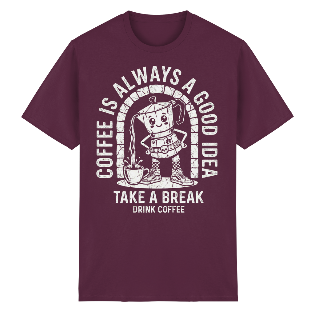 PUNK BREW – Coffee Is Always A Good Idea - Heavy Cotton T-Shirt