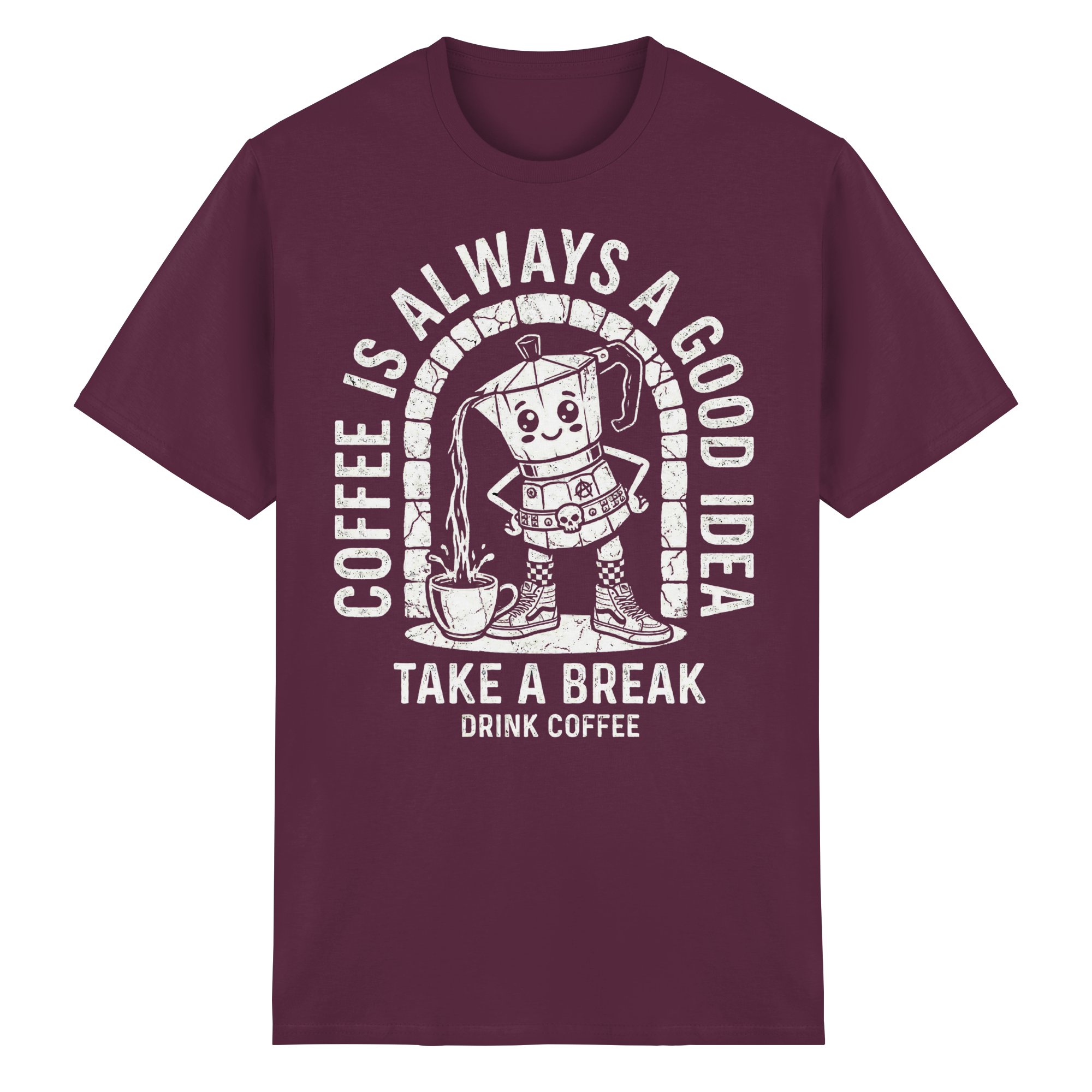 PUNK BREW – Coffee Is Always A Good Idea - Heavy Cotton T-Shirt