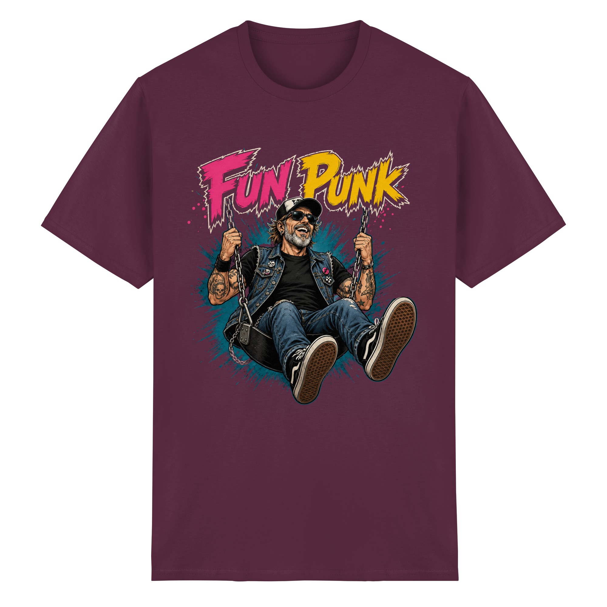 FUN PUNK SWING - Heavy Cotton T-Shirt