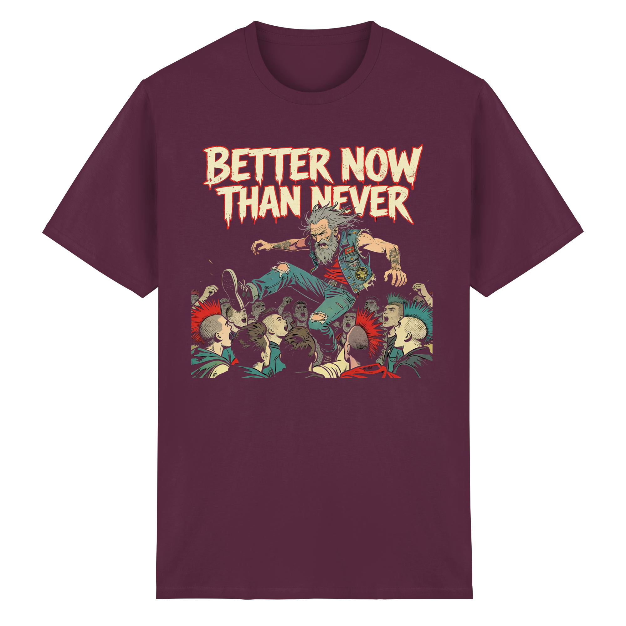 BETTER NOW THAN NEVER - Heavy Cotton T-Shirt