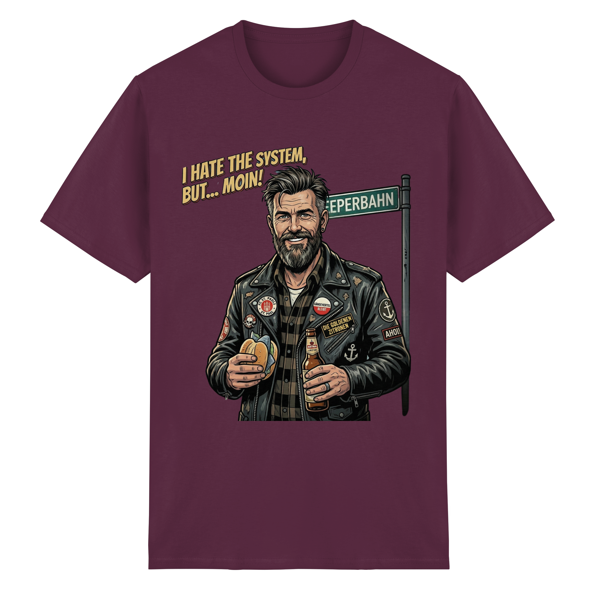 HAMBURG PUNK - MOIN - Heavy Cotton T-Shirt