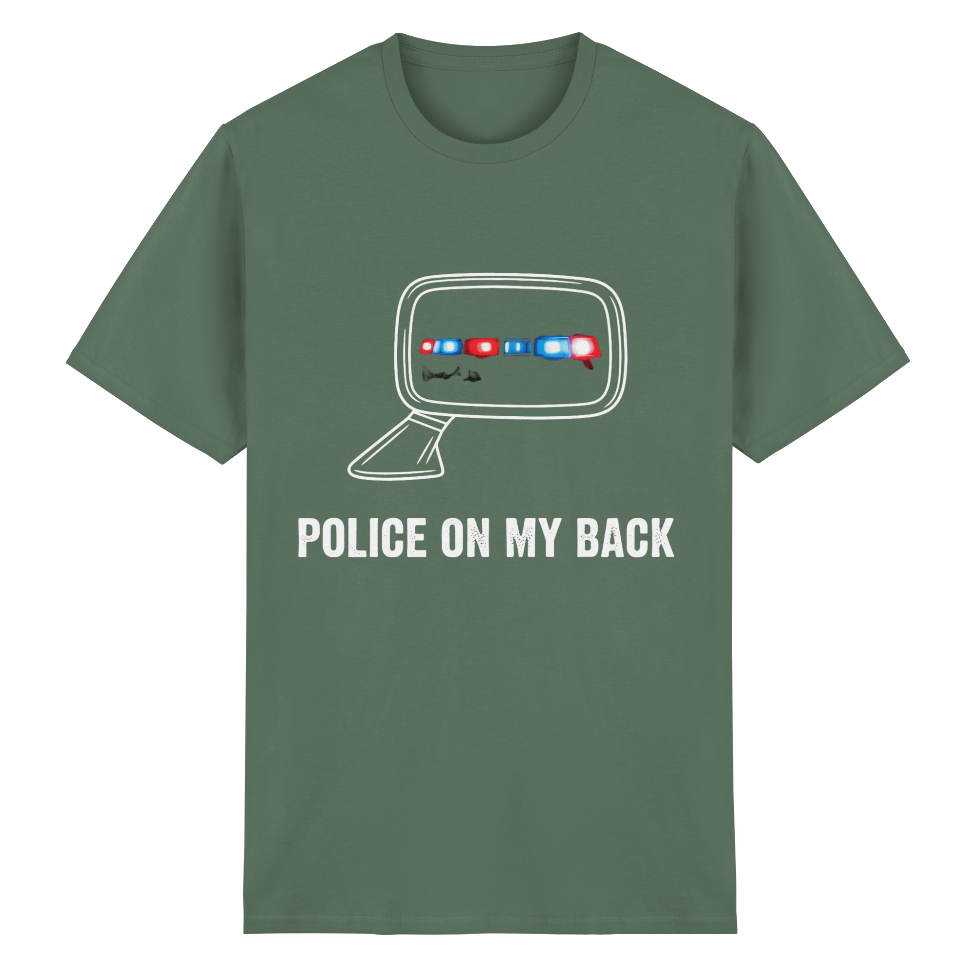 POLICE ON MY BACK - Heavy Cotton T-Shirt