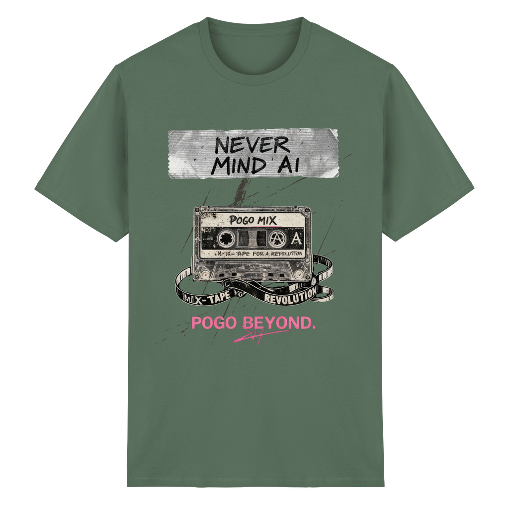 NEVER MIND AI - Heavy Cotton T-Shirt