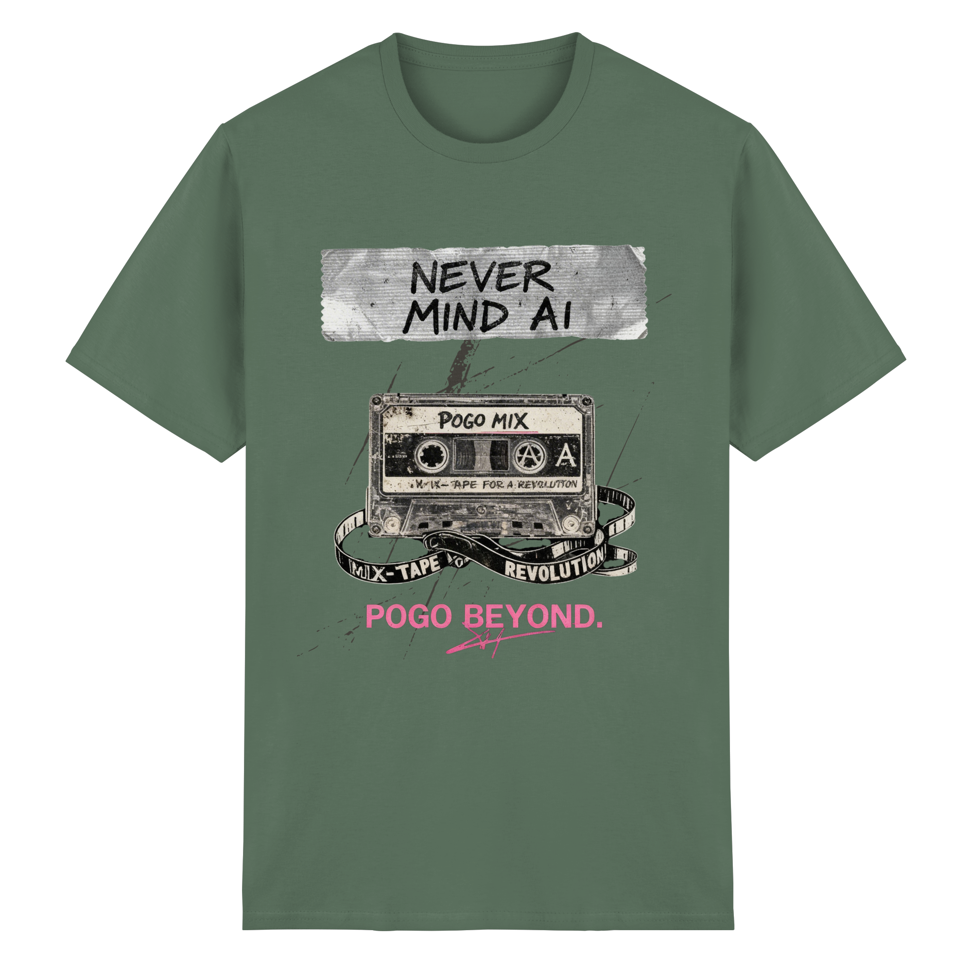 NEVER MIND AI - Heavy Cotton T-Shirt