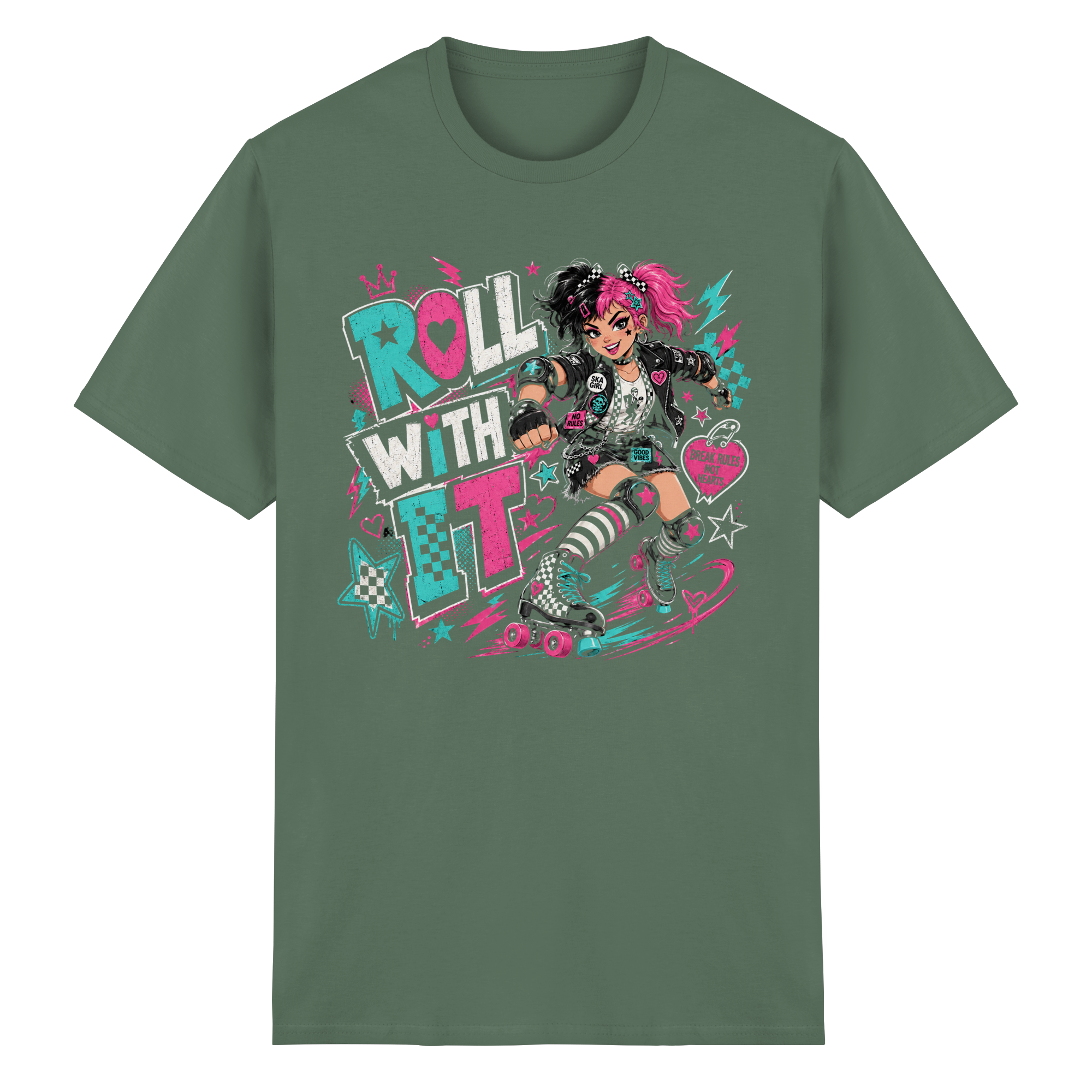ROLL WITH IT - Heavy Cotton T-Shirt