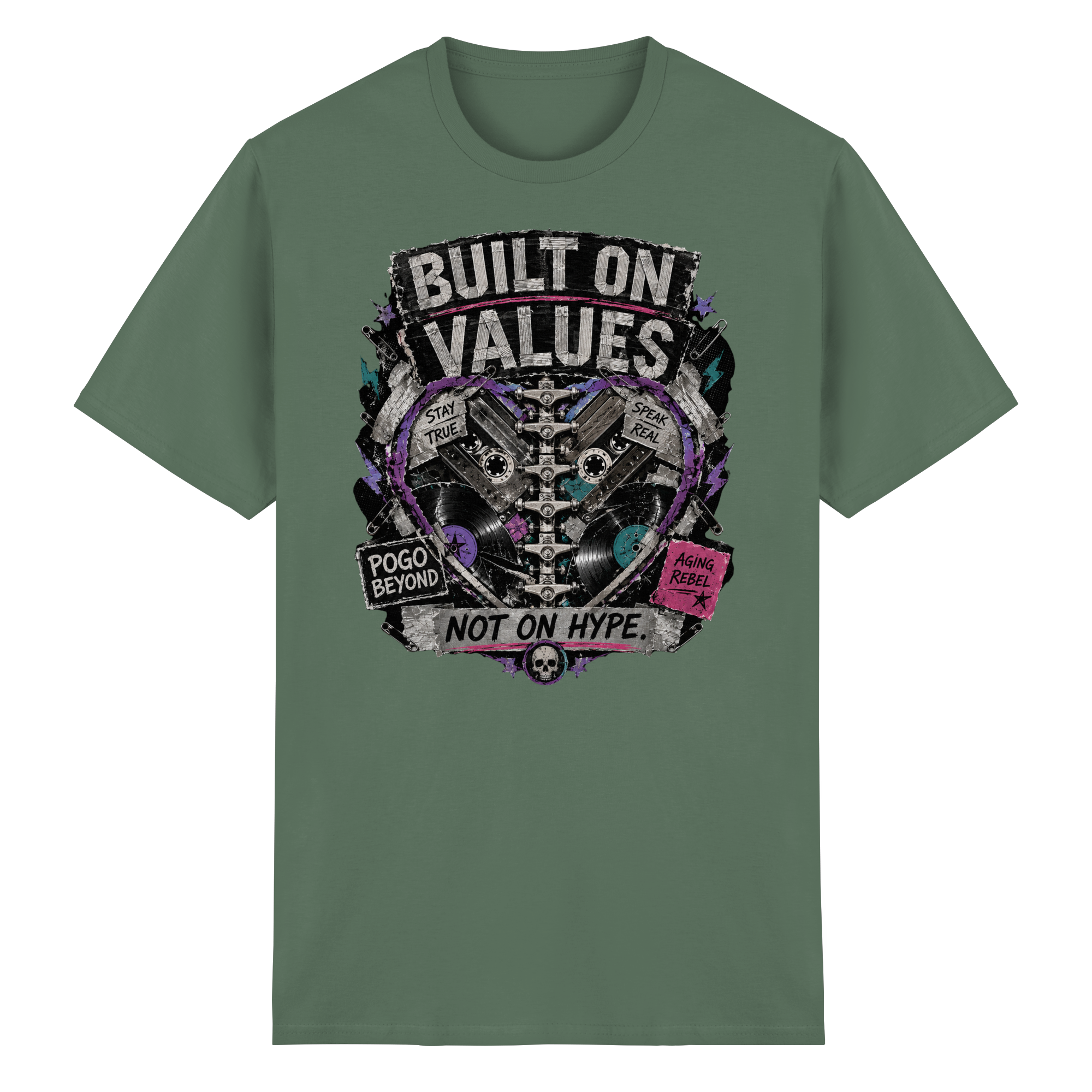 BUILT ON VALUES - Heavy Cotton T-Shirt