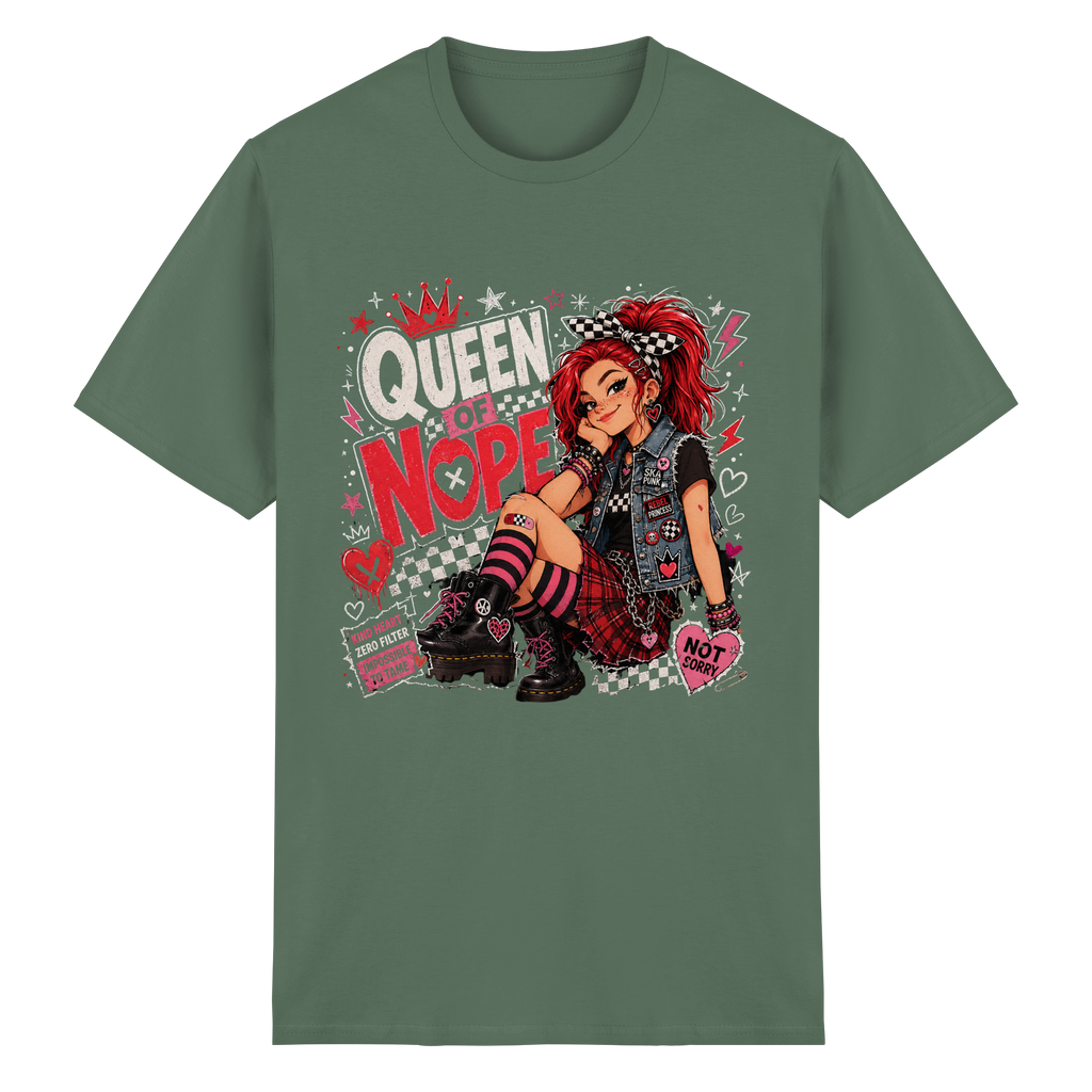 QUEEN OF NOPE - Heavy Cotton T-Shirt