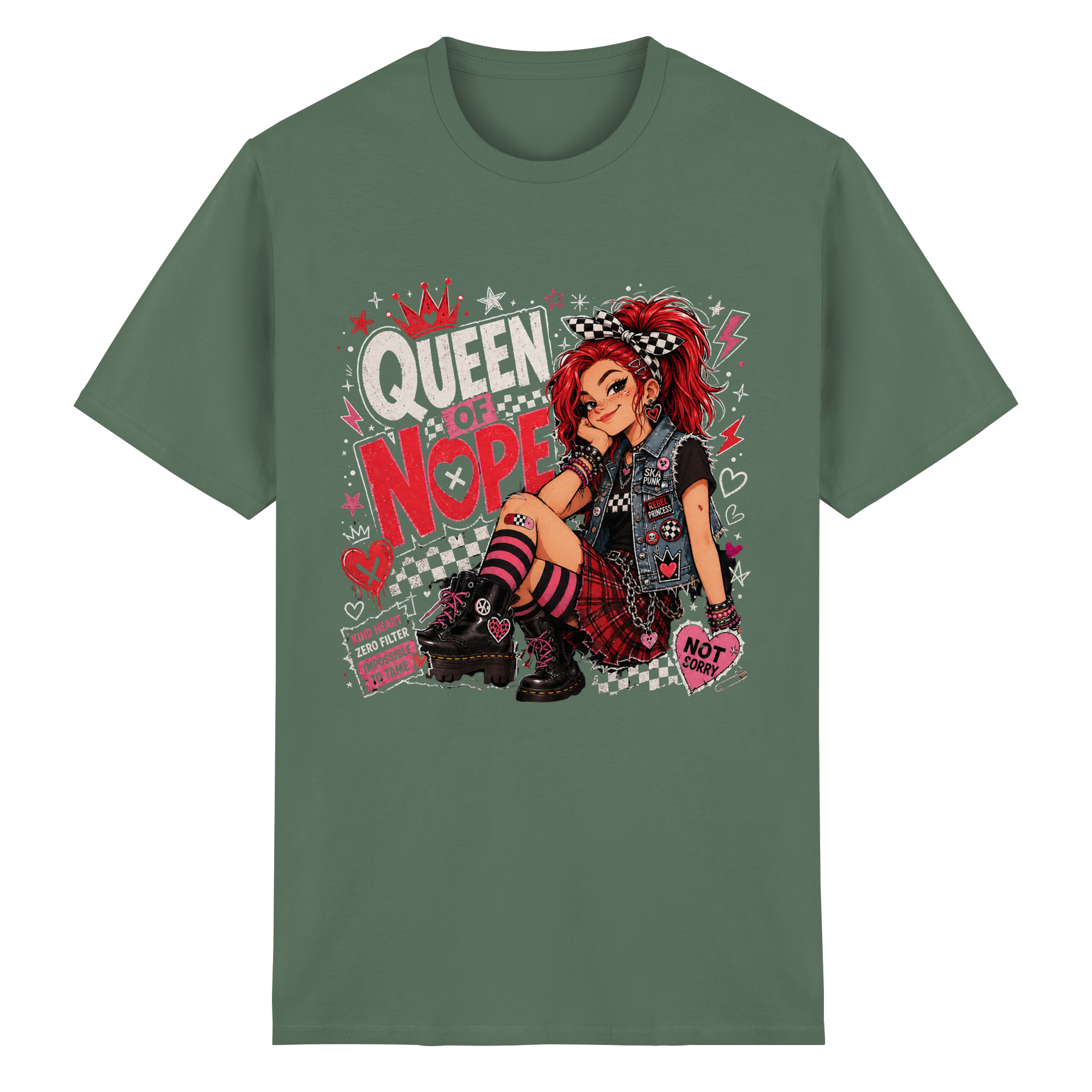 QUEEN OF NOPE - Heavy Cotton T-Shirt