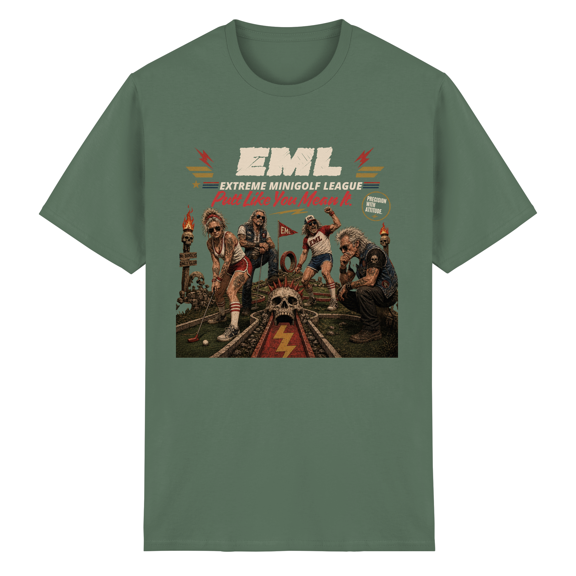 EXTREME MINIGOLF LEAGUE - Heavy Cotton T-Shirt