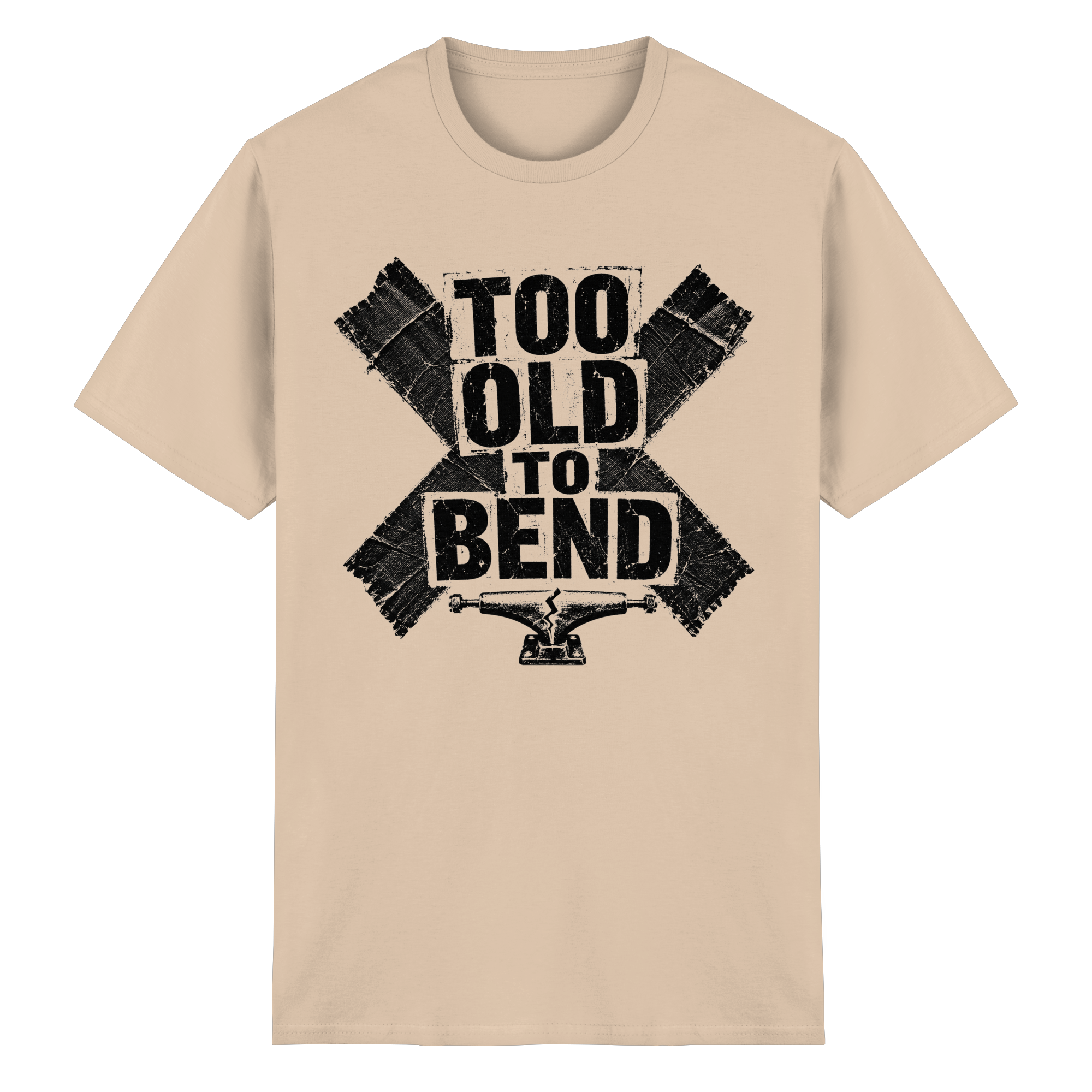TOO OLD TO BEND - Heavy Cotton T-Shirt