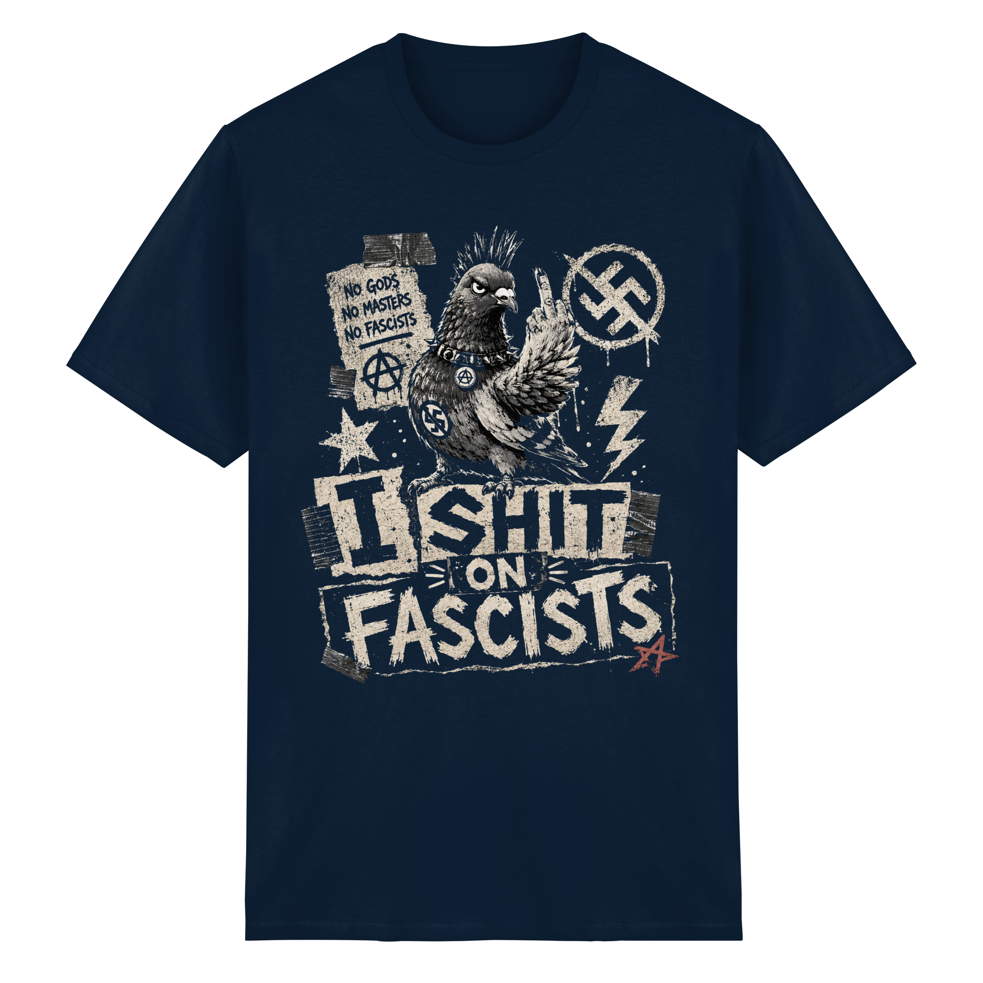 I SHIT ON FASCISTS - Heavy Cotton T-Shirt
