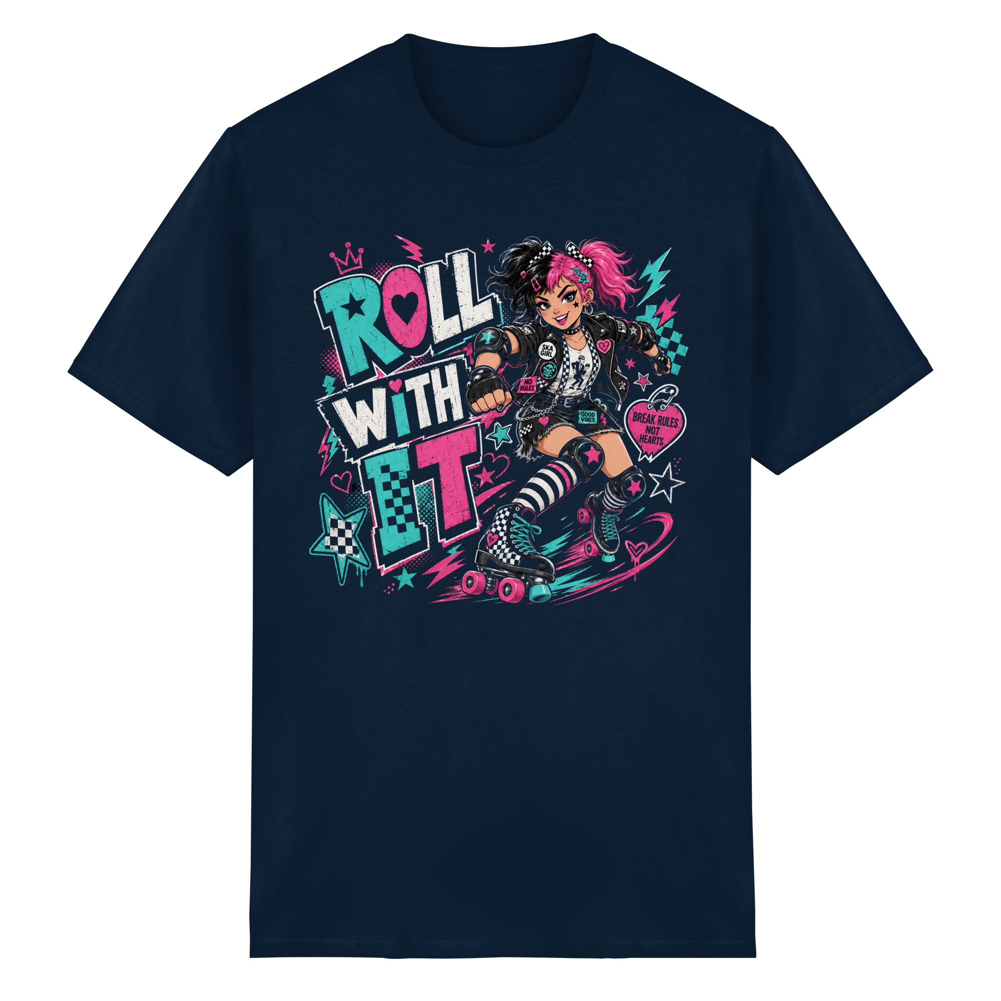 ROLL WITH IT - Heavy Cotton T-Shirt