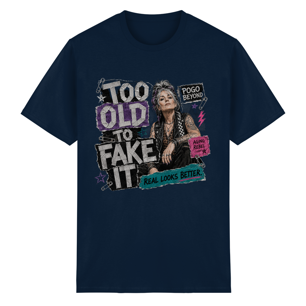 TOO OLD TO FAKE IT - Heavy Cotton T-Shirt