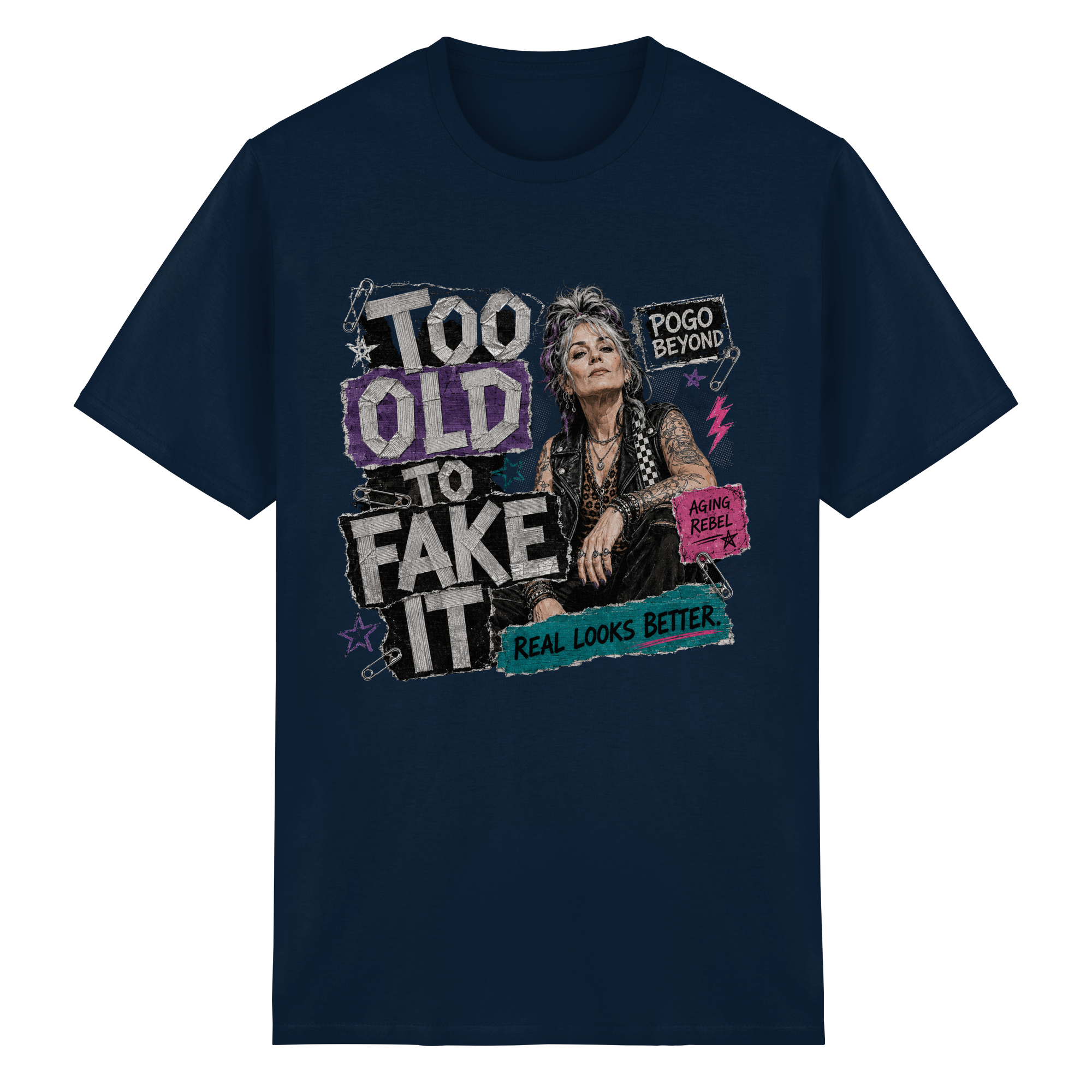 TOO OLD TO FAKE IT - Heavy Cotton T-Shirt
