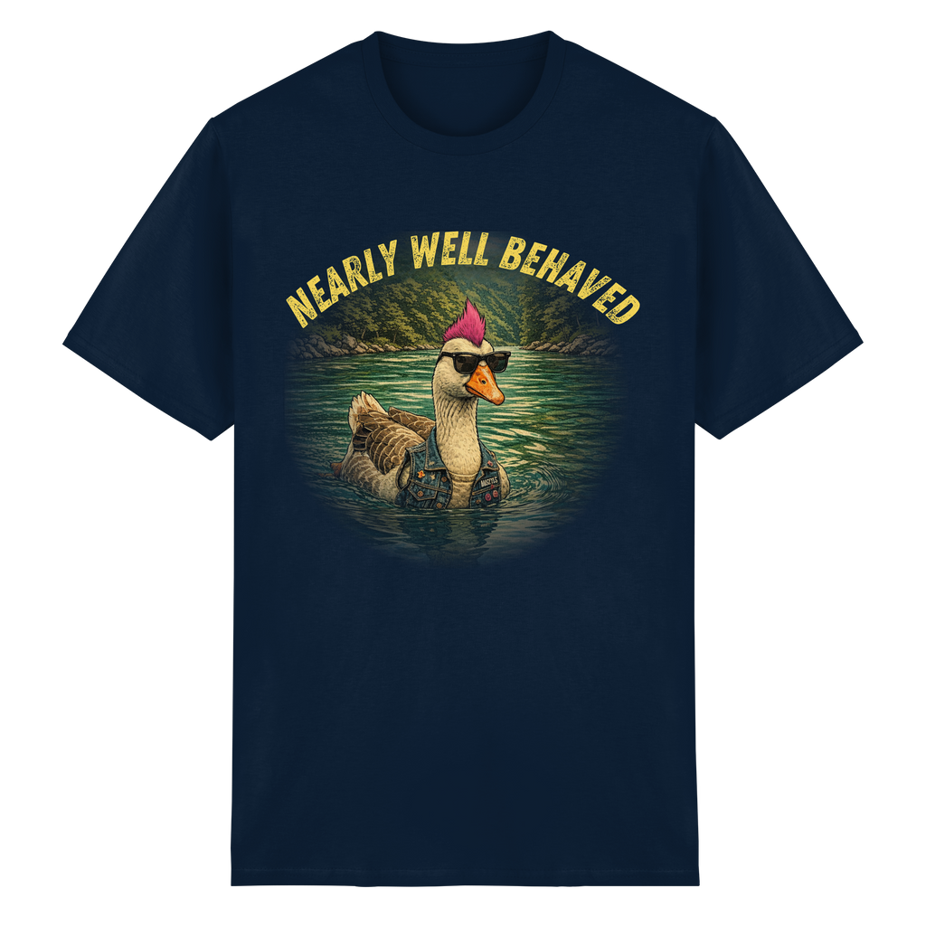 NEARLY BEHAVED - Heavy Cotton T-Shirt