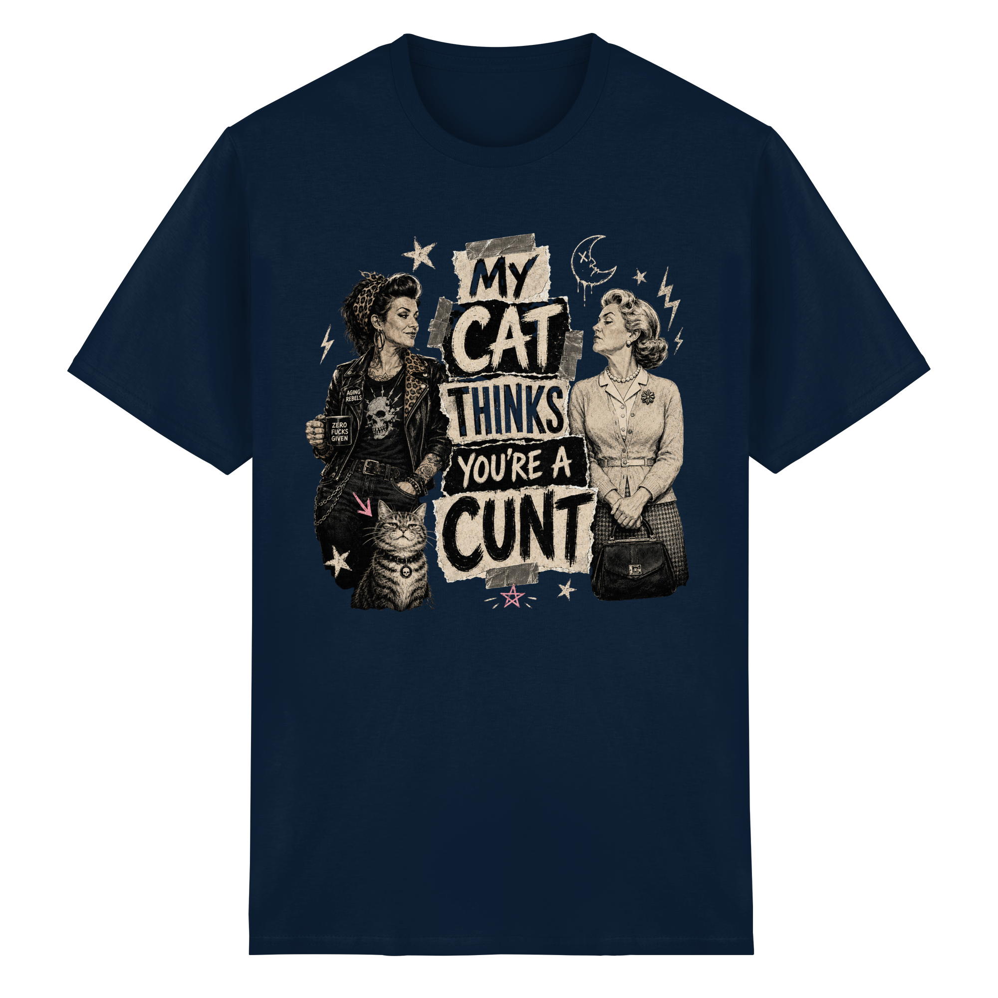 MY CAT THINKS... - Heavy Cotton T-Shirt