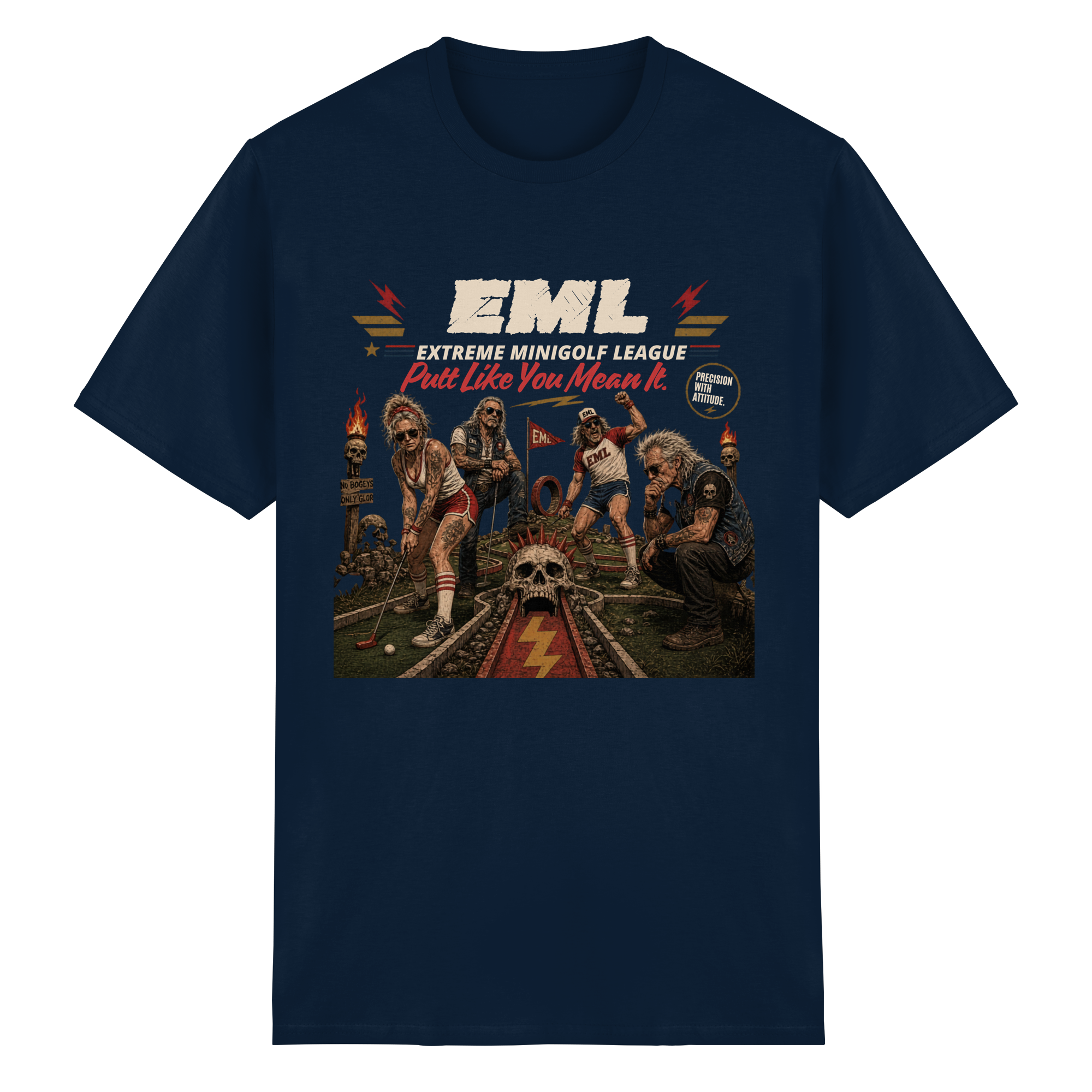 EXTREME MINIGOLF LEAGUE - Heavy Cotton T-Shirt