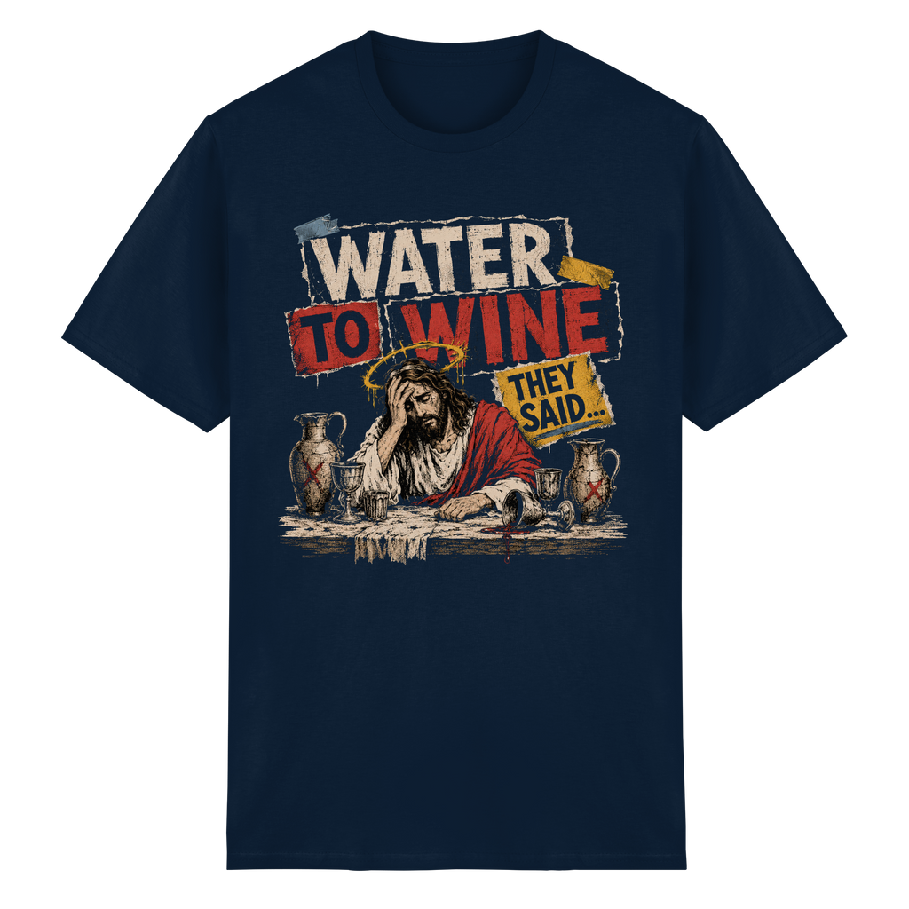 WATER TO WINE - Heavy Cotton T-Shirt