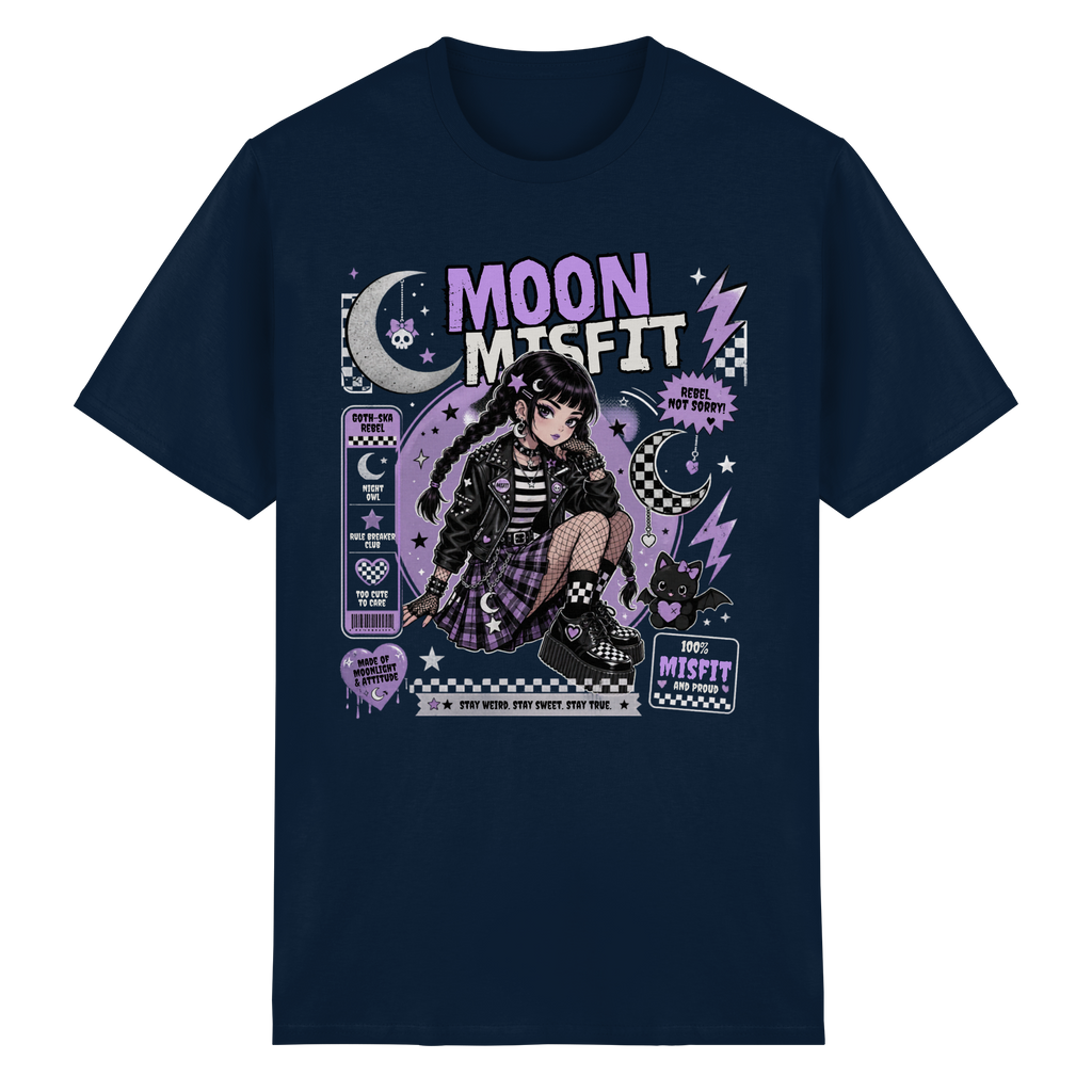 MOON MISFIT - Heavy Cotton T-Shirt