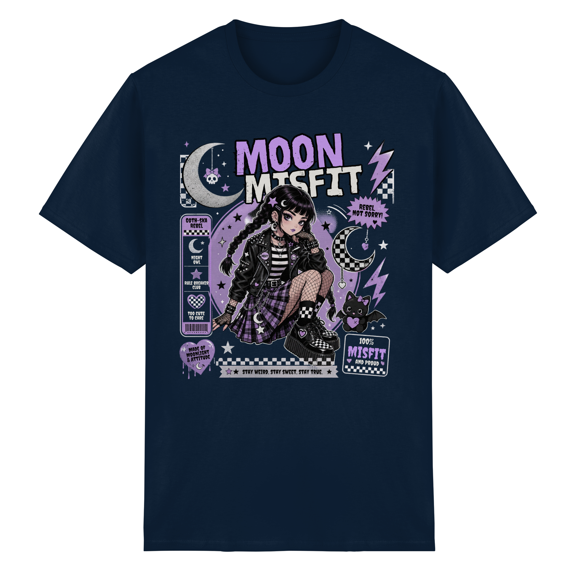 MOON MISFIT - Heavy Cotton T-Shirt
