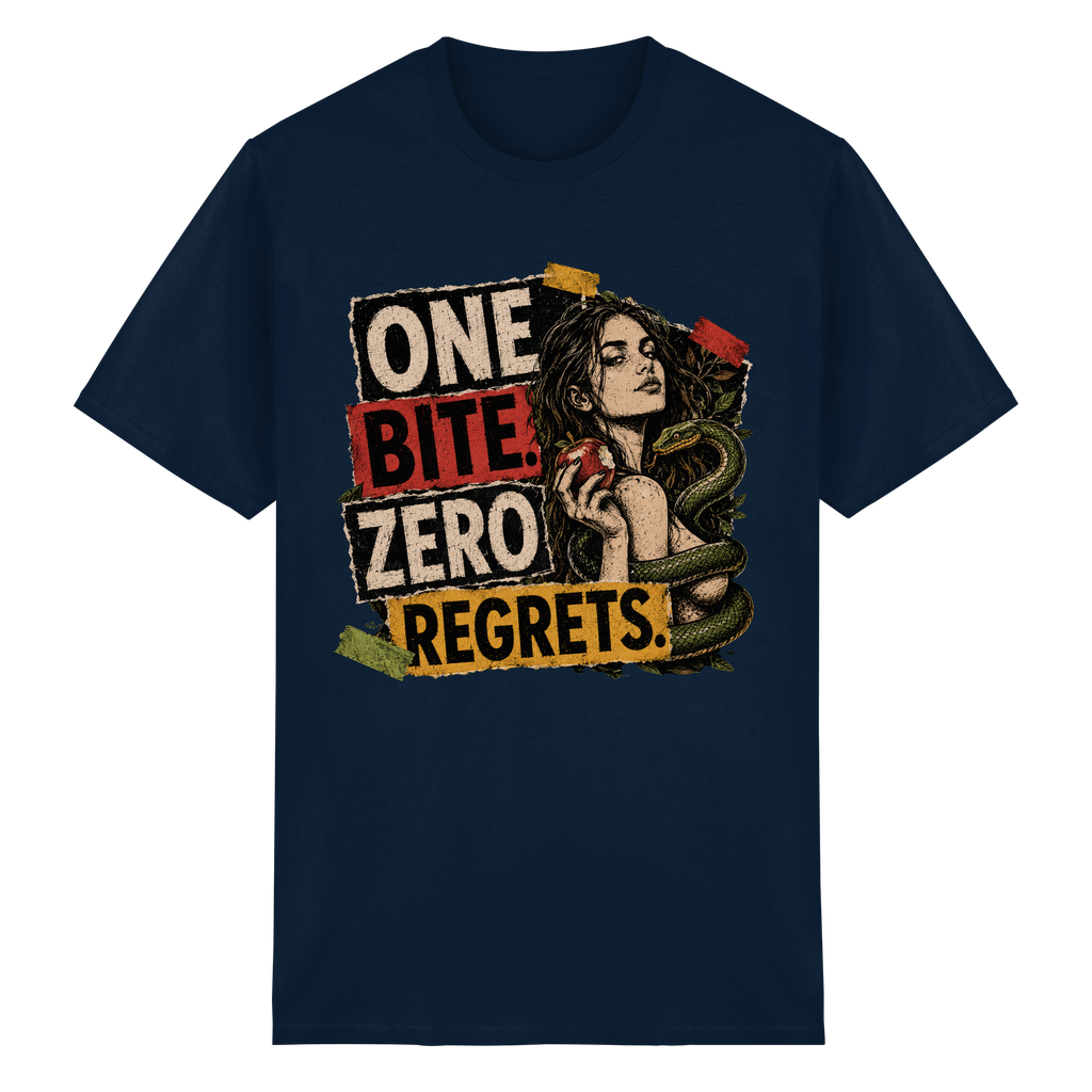 ONE BITE. ZERO REGRETS. - Heavy Cotton T-Shirt