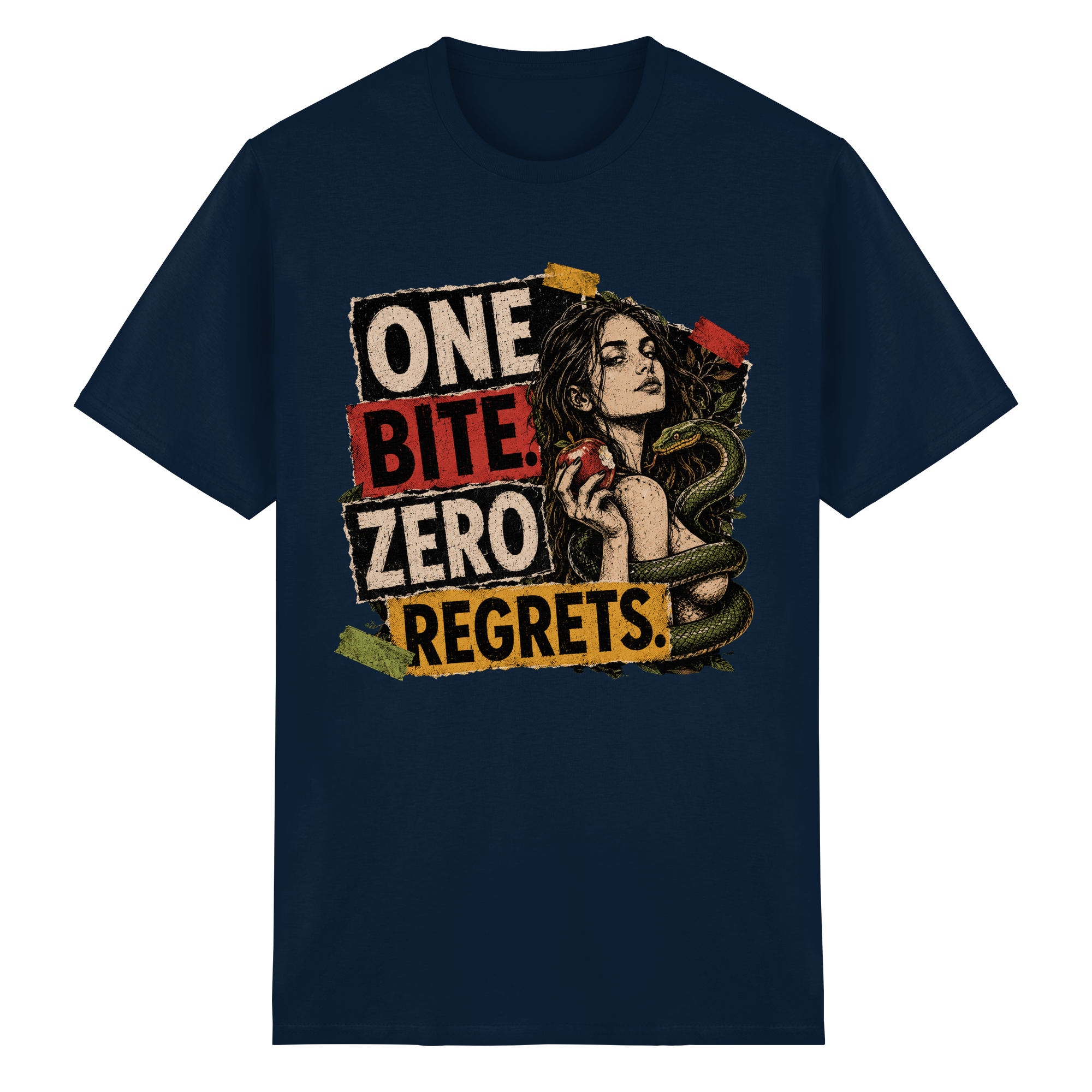 ONE BITE. ZERO REGRETS. - Heavy Cotton T-Shirt