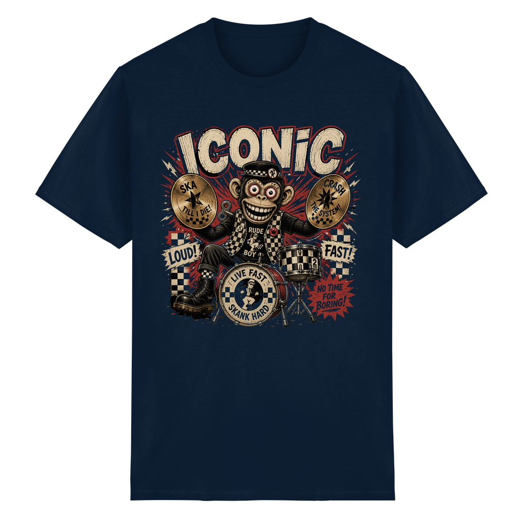 RUDE BOY MONKEY - Heavy Cotton T-Shirt
