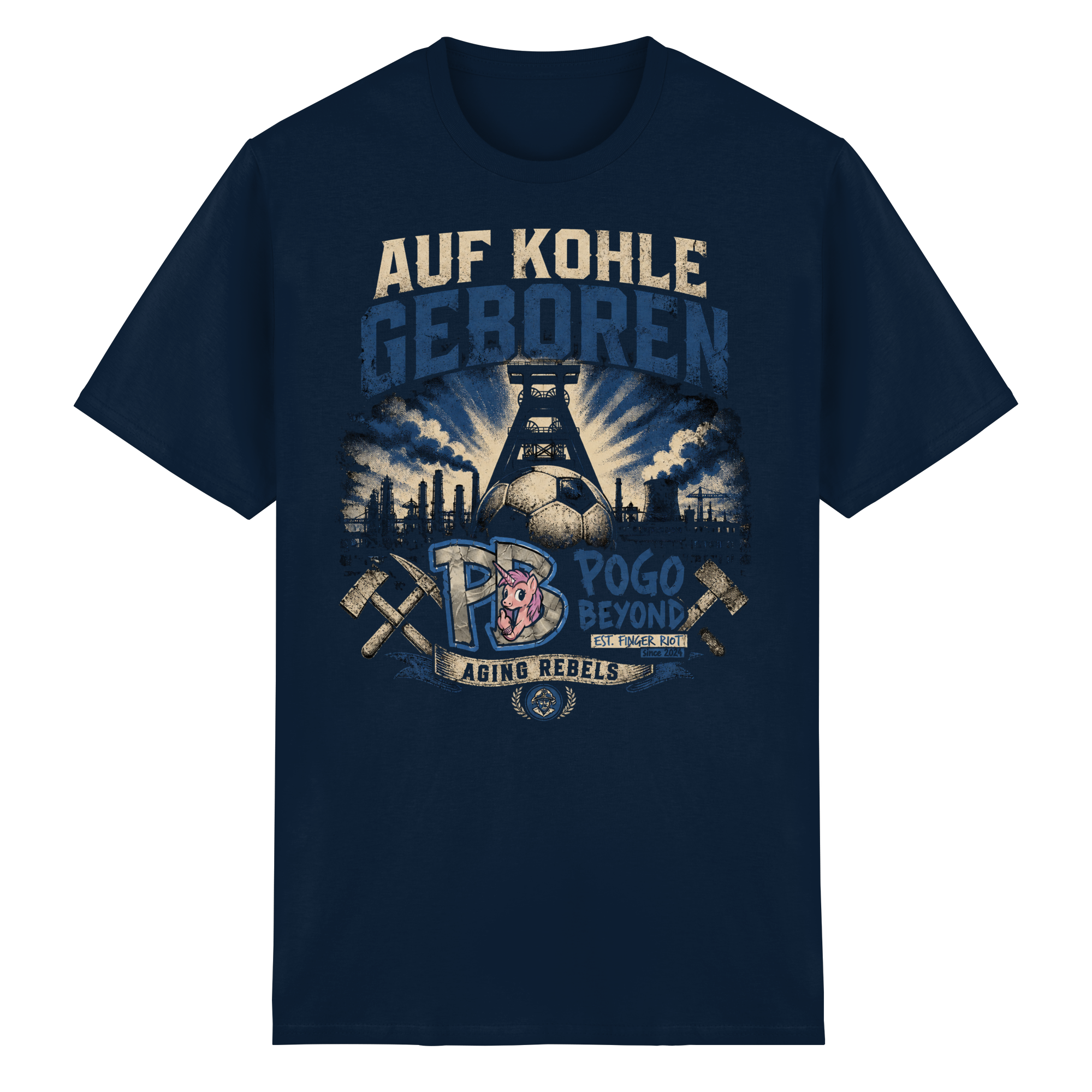 AUF KOHLE GEBOREN - Heavy Cotton T-Shirt