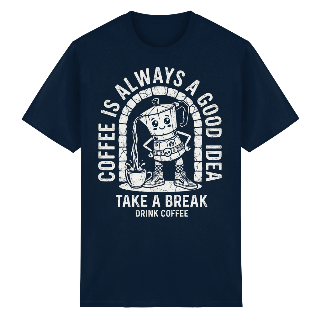 PUNK BREW – Coffee Is Always A Good Idea - Heavy Cotton T-Shirt