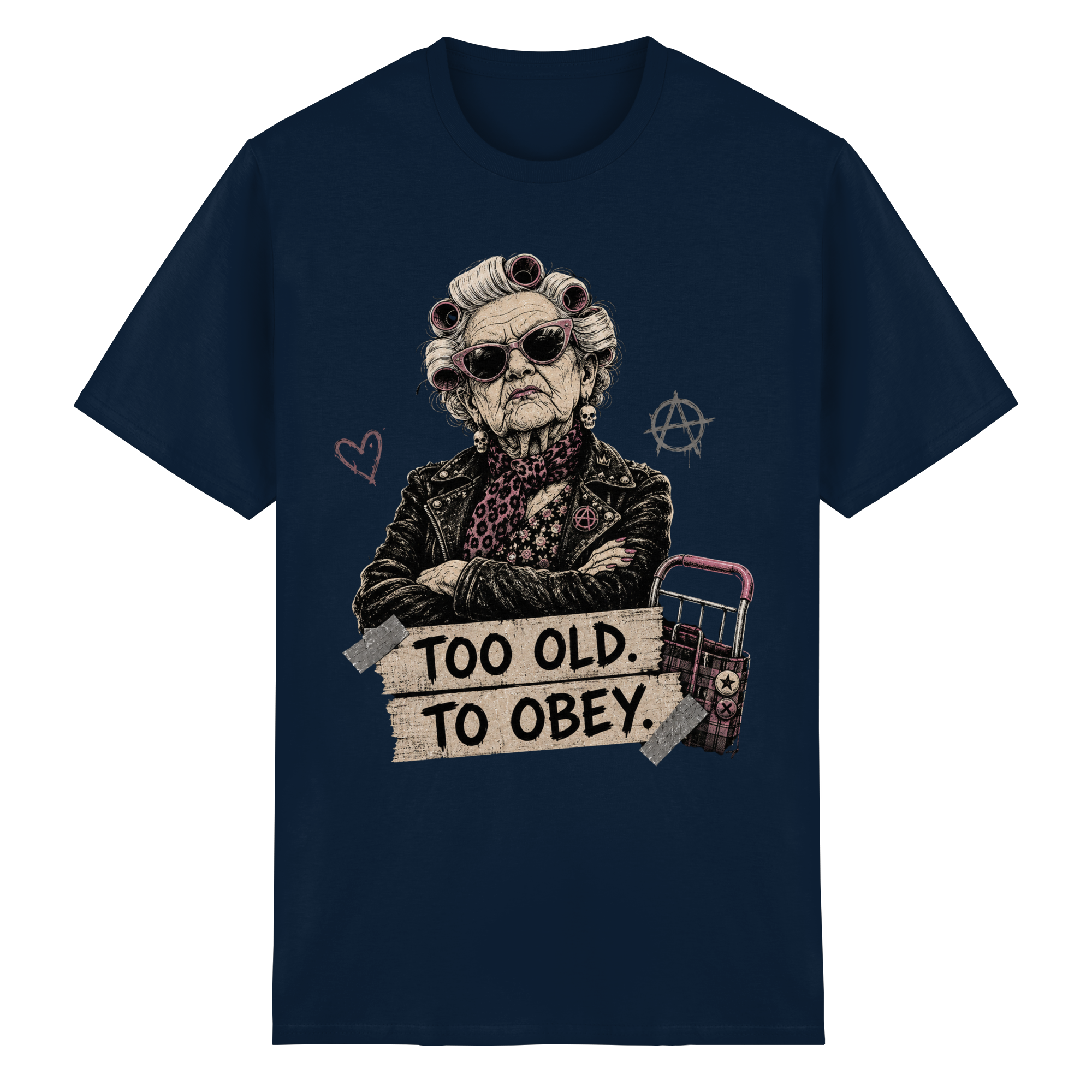TOO OLD TO OBEY - Heavy Cotton T-Shirt