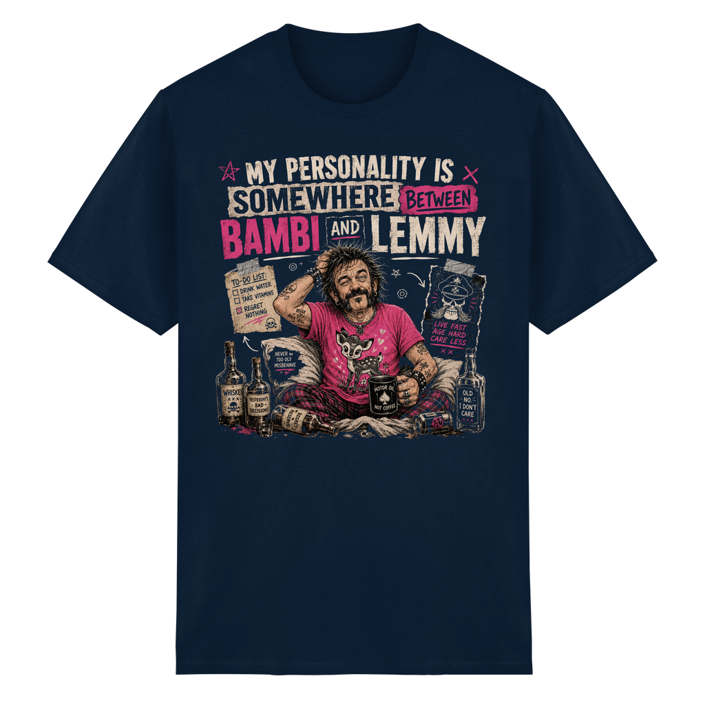 BETWEEN BAMBI & LEMMY - Heavy Cotton T-Shirt