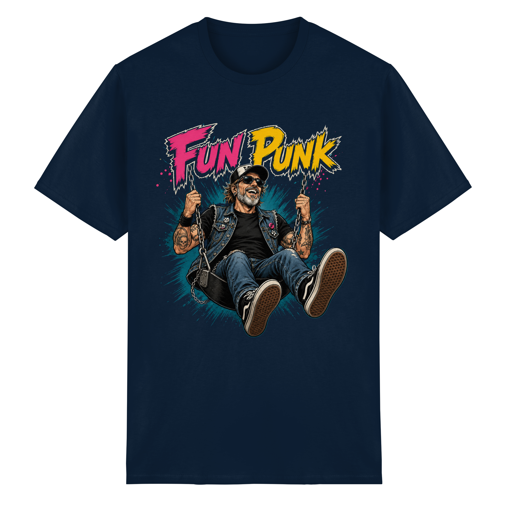 FUN PUNK SWING - Heavy Cotton T-Shirt